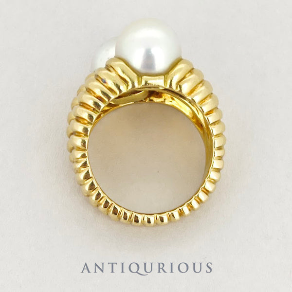 Bulgari ring pearl vintage