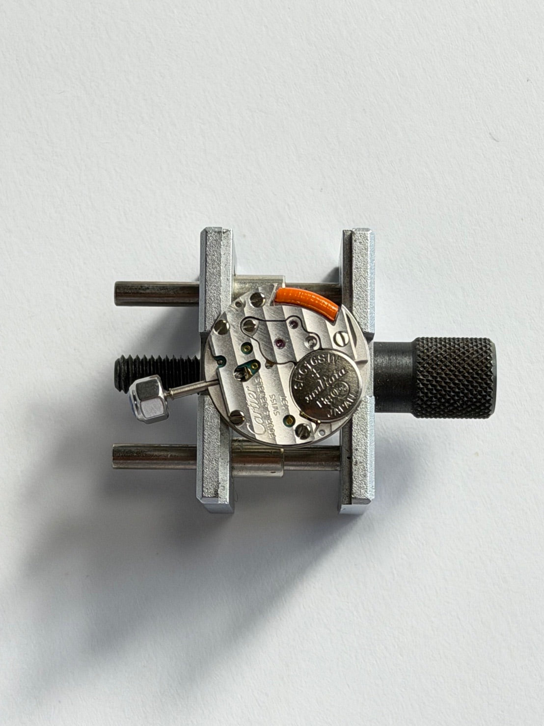 カルティエ サントス ガルベ SM 1565 クォーツ Cal.157 SS SS アイボリーローマン文字盤(SWISS MADE表記)保証書(2003年)オーバーホール済み