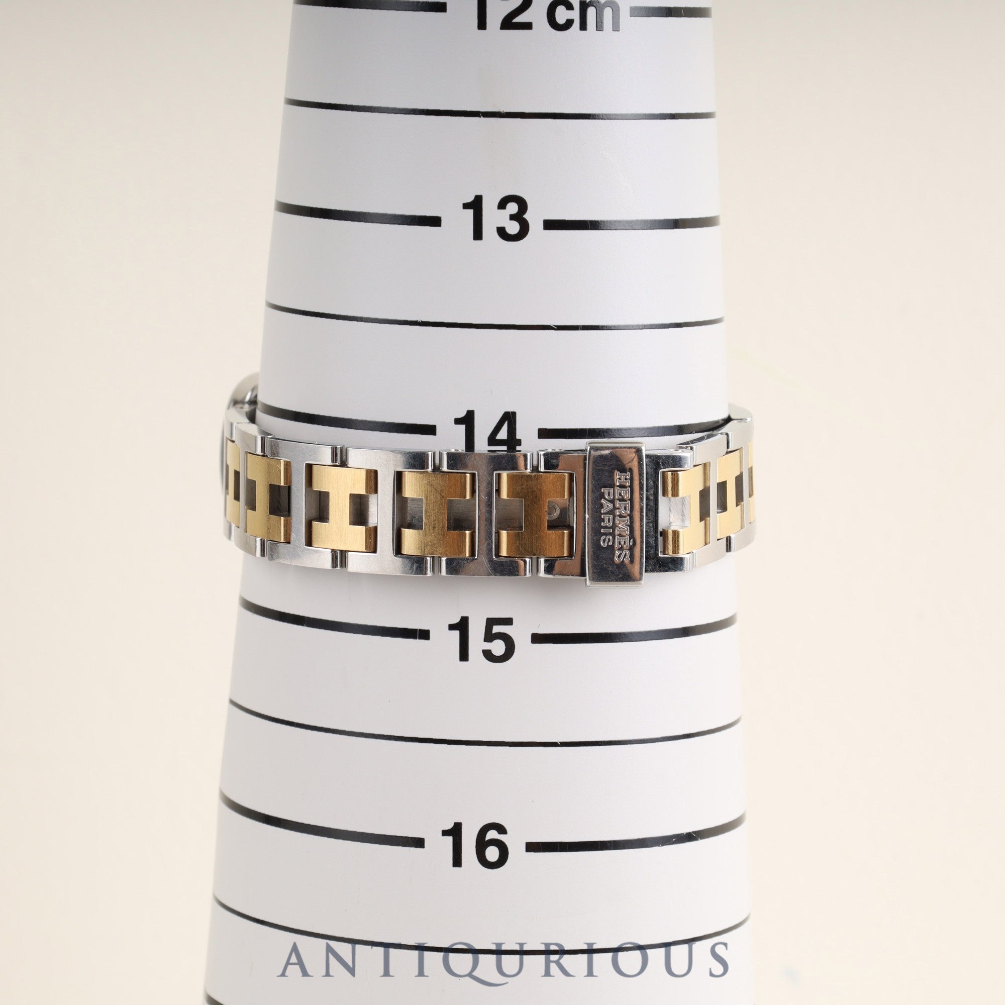 Hermes Rally RA1.220 Quartz Cal.976.001 SS/GP SS/GP White Dial Overhauled