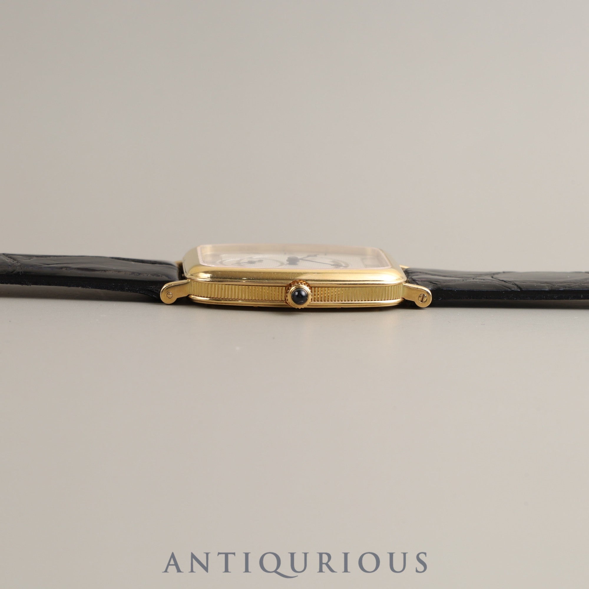 Breguet Classic Tonneau 3490 Manual winding Cal.818/4 YG Leather Genuine buckle (750) Ivory dial Overhauled