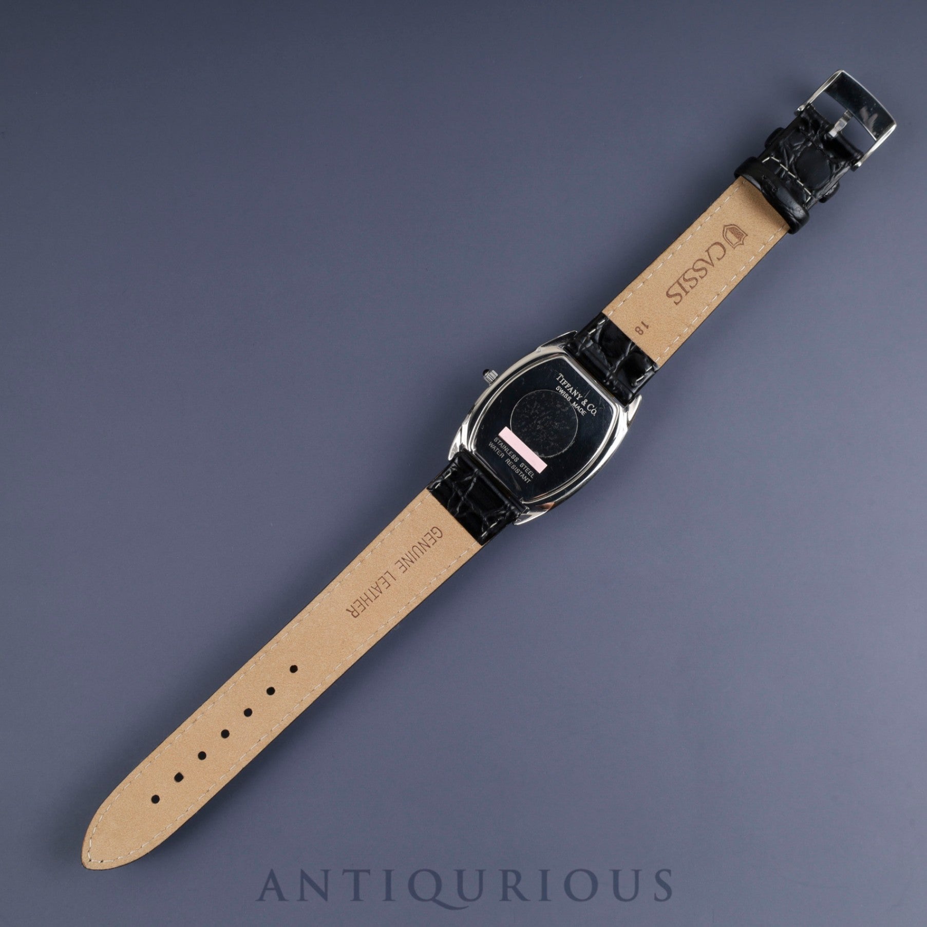 ティファニー クラシックトノー スモールセコンド 515.1018 クォーツ Cal.980.163 SS 革 純正尾錠(SS) ホワイトアラビア文字盤 オーバーホール済み