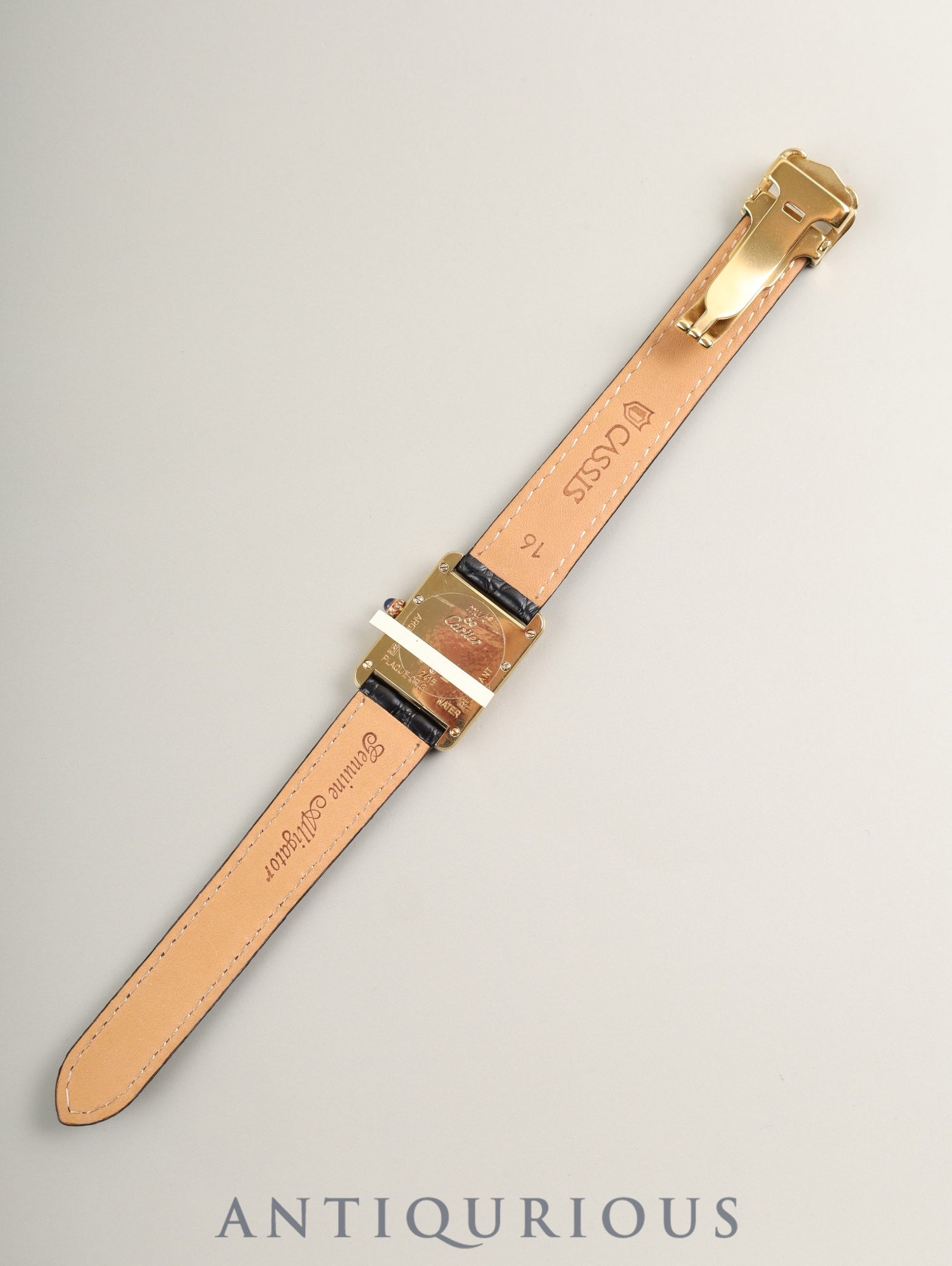 カルティエ マストタンク MM W1013654 / 2415 クォーツ Cal.057 SV925 革 純正Dバックル(GP) ホワイト飛びローマン文字盤(SWISS MADE表記) オーバーホール済み