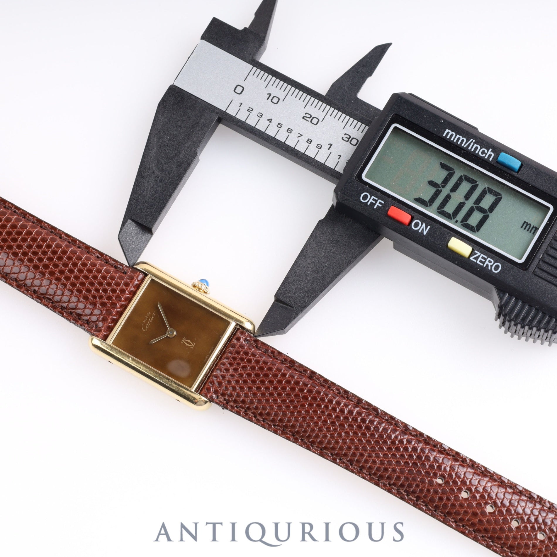 Cartier Must Tank LM Manual winding Genuine buckle Mahogany dial Box Cartier boutique complete service
