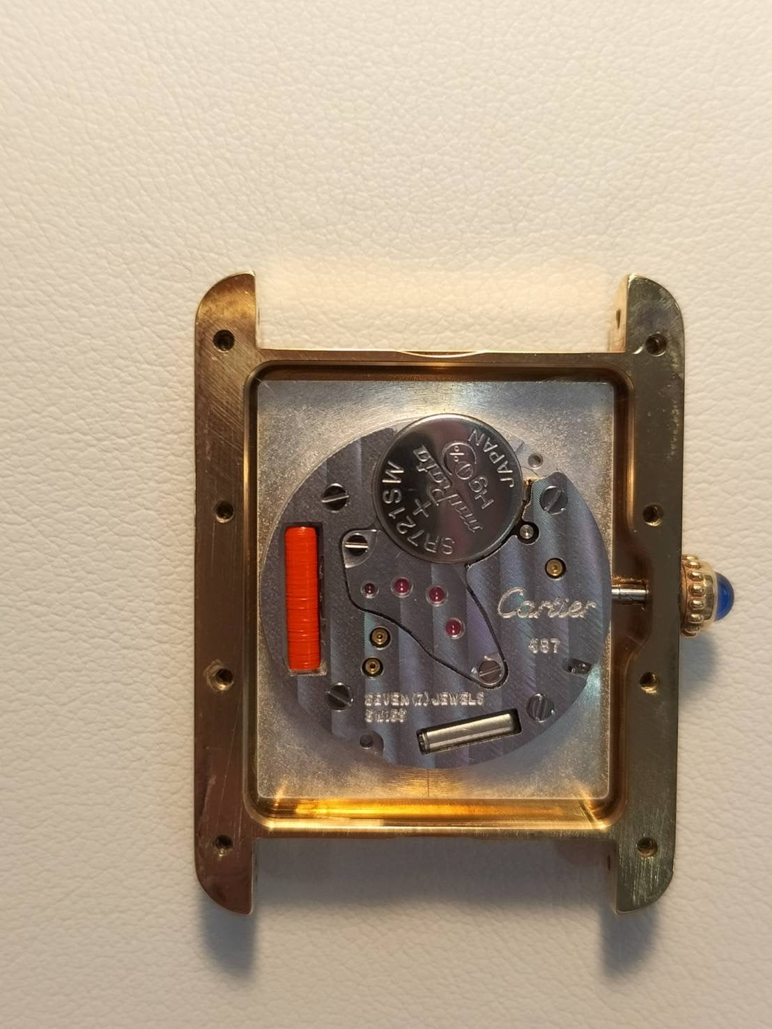 カルティエ マストタンク GM(XL)W1017454 / 2413 クォーツ Cal.687 SV925 純正革ベルト 純正Dバックル(GP)アイボリーローマン文字盤 1999年頃~2003年頃 オーバーホール済み