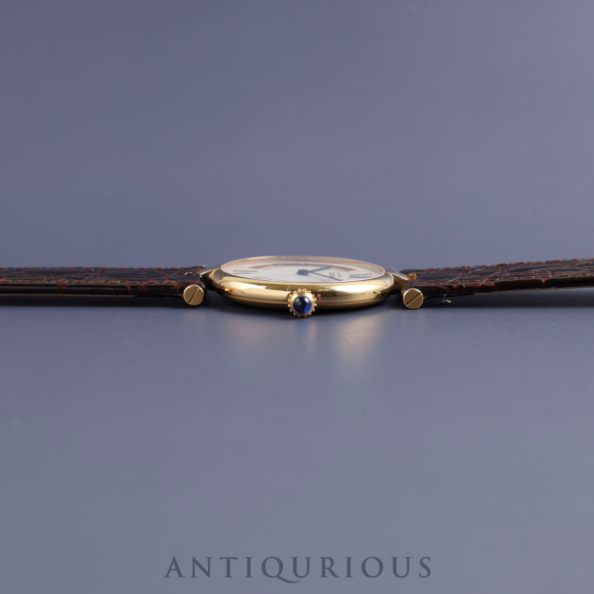 カルティエ マスト ヴァンドーム VLC LM W1006454 / 590003 クォーツ Cal.90 SV925 革 純正尾錠(GP)トリニティ文字盤 オーバーホール済み