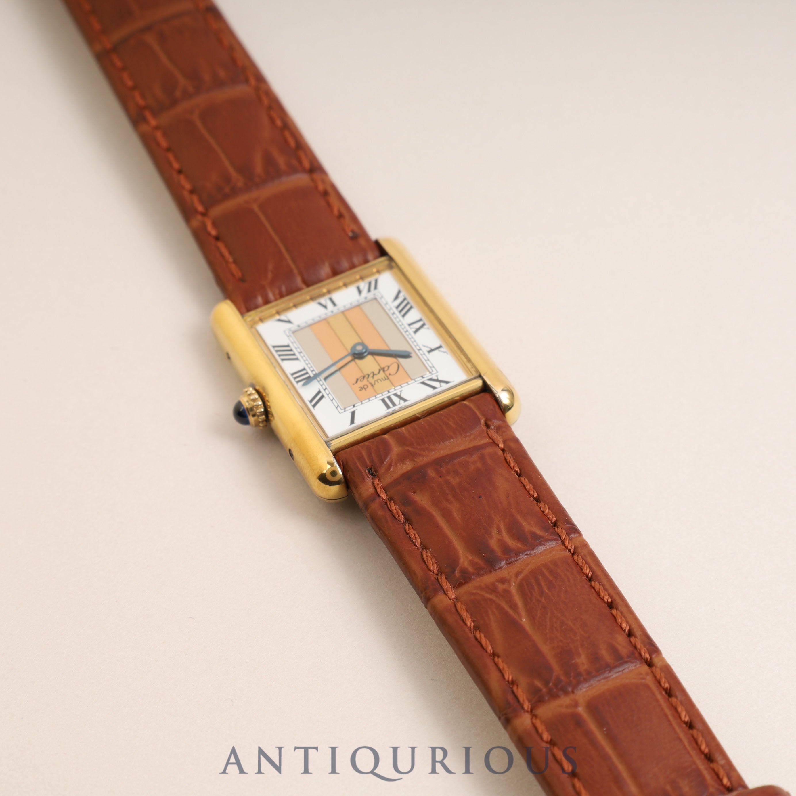 カルティエ マストタンク LM QZ トリニティ文字盤 箱 保証書付き