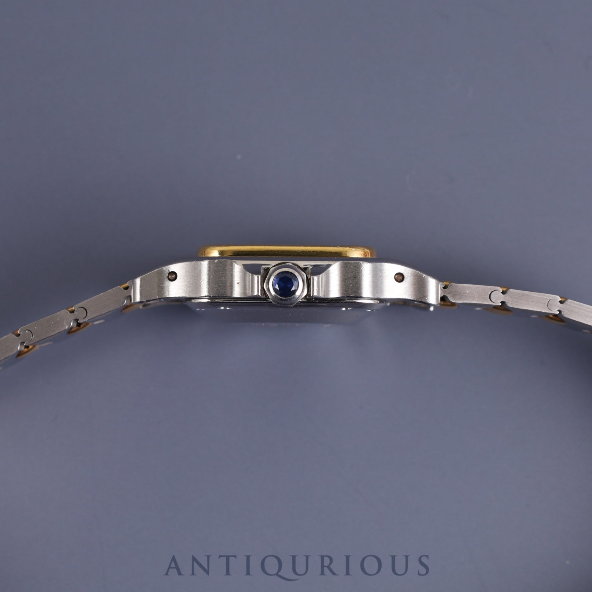 Cartier Santos Carrée SM AC14.30gr OR 0.750 2.80gr / 0902 Automatic SS/YG White Roman Dial Warranty (1988) Overhauled