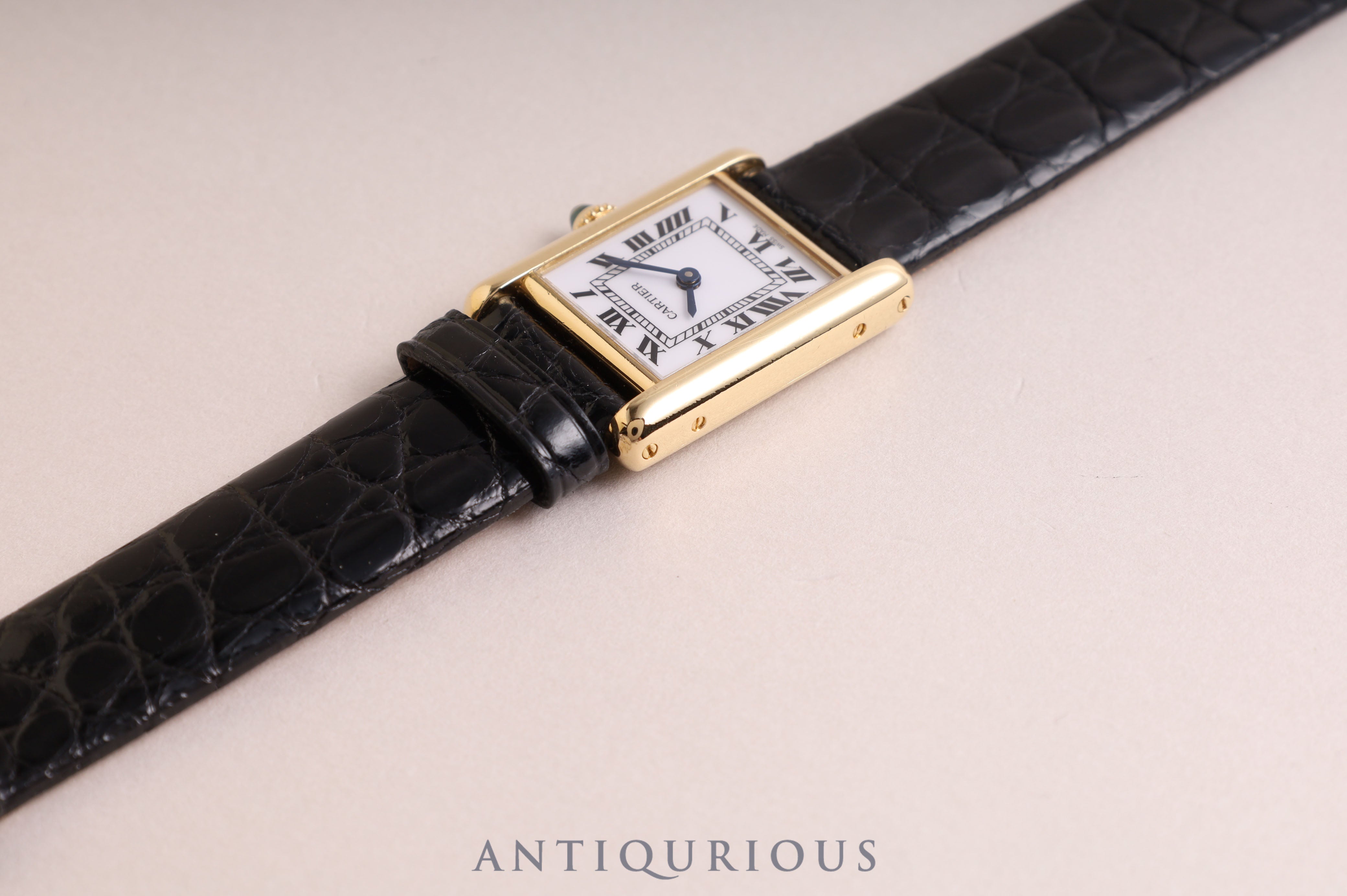 Cartier Tank Louis Cartier MM YG Manual Winding Completed Service in May 2023