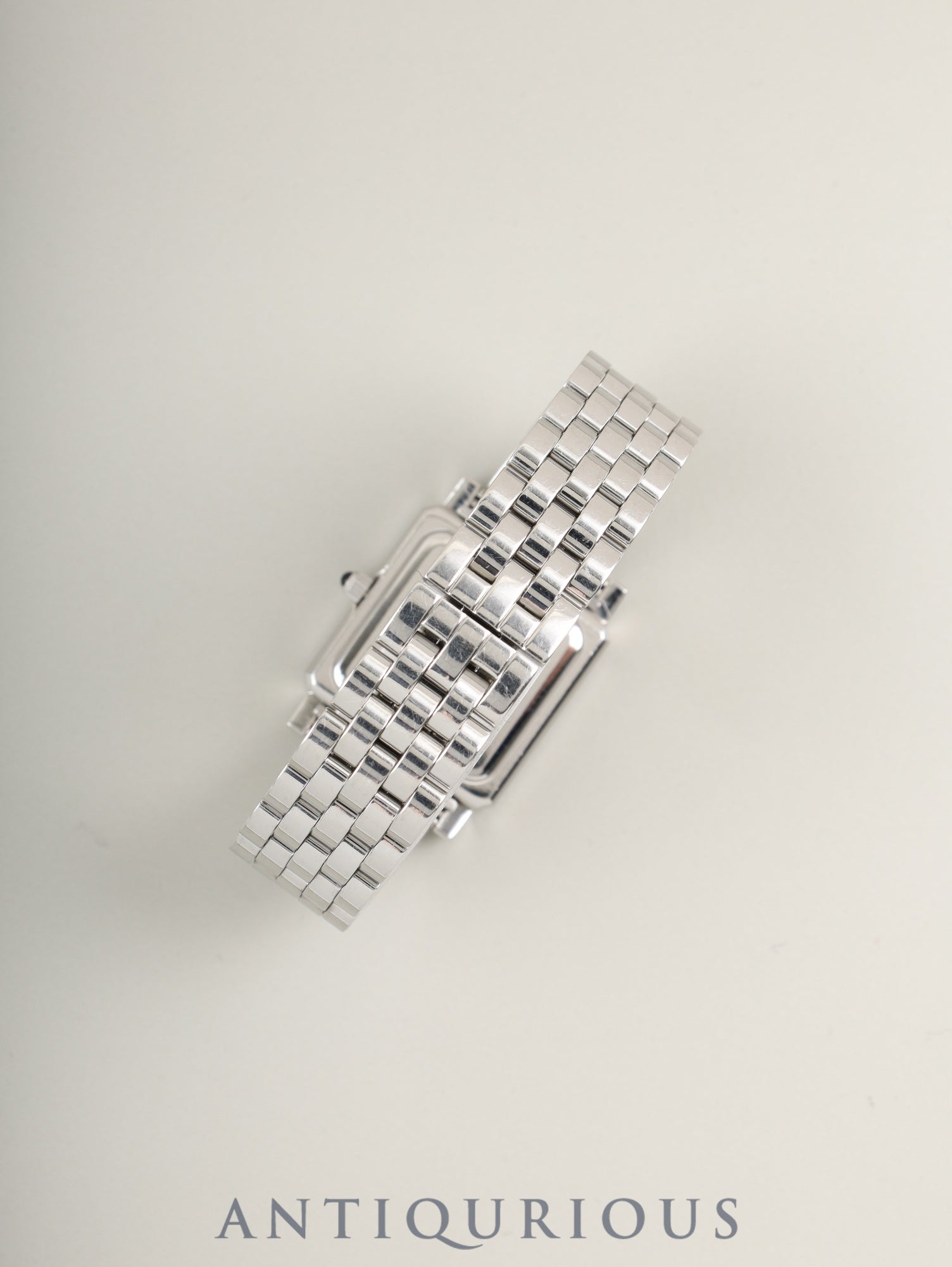 Tiffany Classic Square 525.1033 Quartz Caliber 901.001 Stainless Steel White Arabic Dial Overhauled