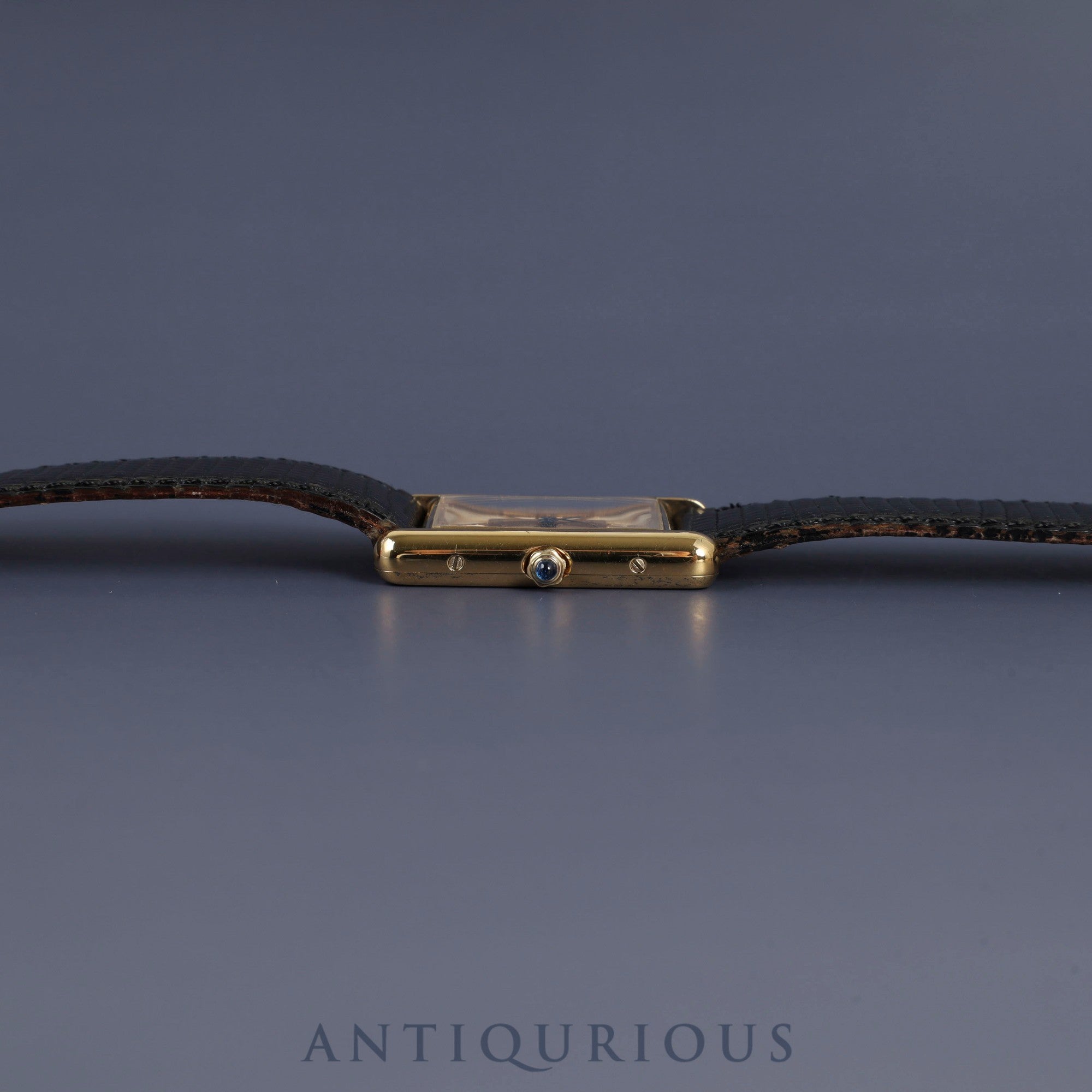 カルティエ マストタンク LM 6 81006 クォーツ Cal.81 SV925 純正革ベルト(使用感あり)純正尾錠(GP) クロワゾネ文字盤 オーバーホール済み