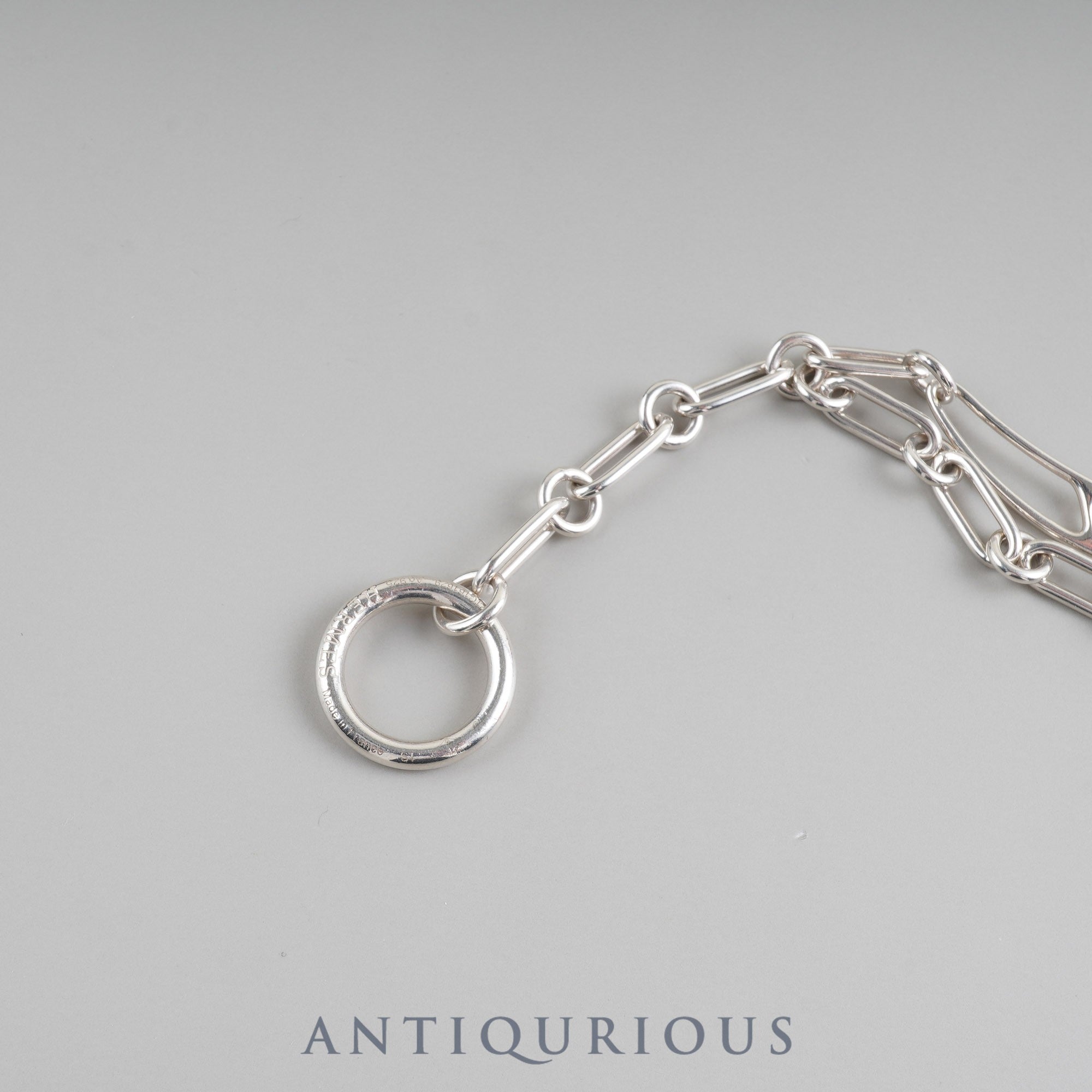 Hermes Chaine d'Ancre Punk ST Bracelet, wrist circumference approximately 16cm, SV925, box, 21 years engraved