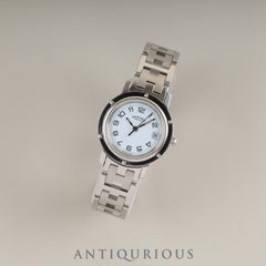 Hermes Clipper CL4.210 Quartz SS SS White Arabic Dial Overhauled