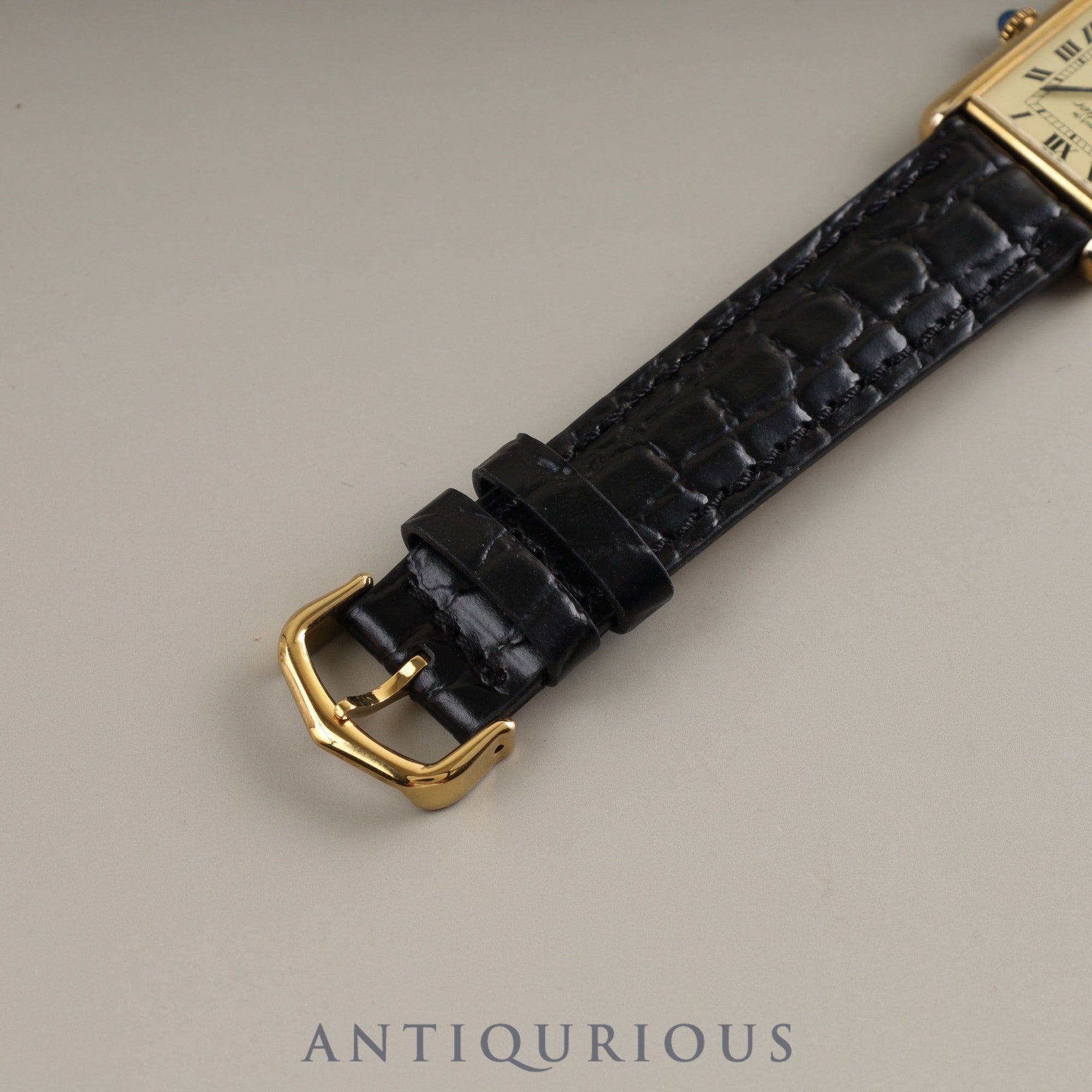 Cartier Must Tank LM Manual winding SV925 Genuine buckle Ivory Roman dial Overhauled