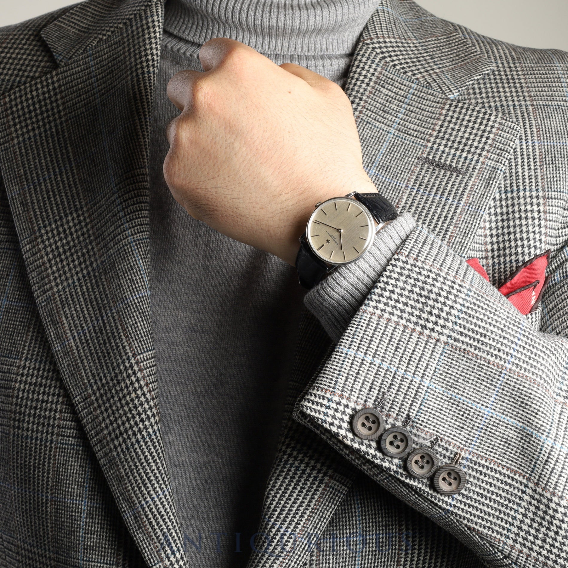 Vacheron Constantin Round 2013 Manual winding Cal.1014 750 Leather Genuine buckle (750) Silver dial Overhauled