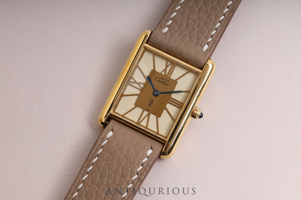 Cartier Must Tank LM QZ Cloisonné Dial 6 81006 Newly Refurbished