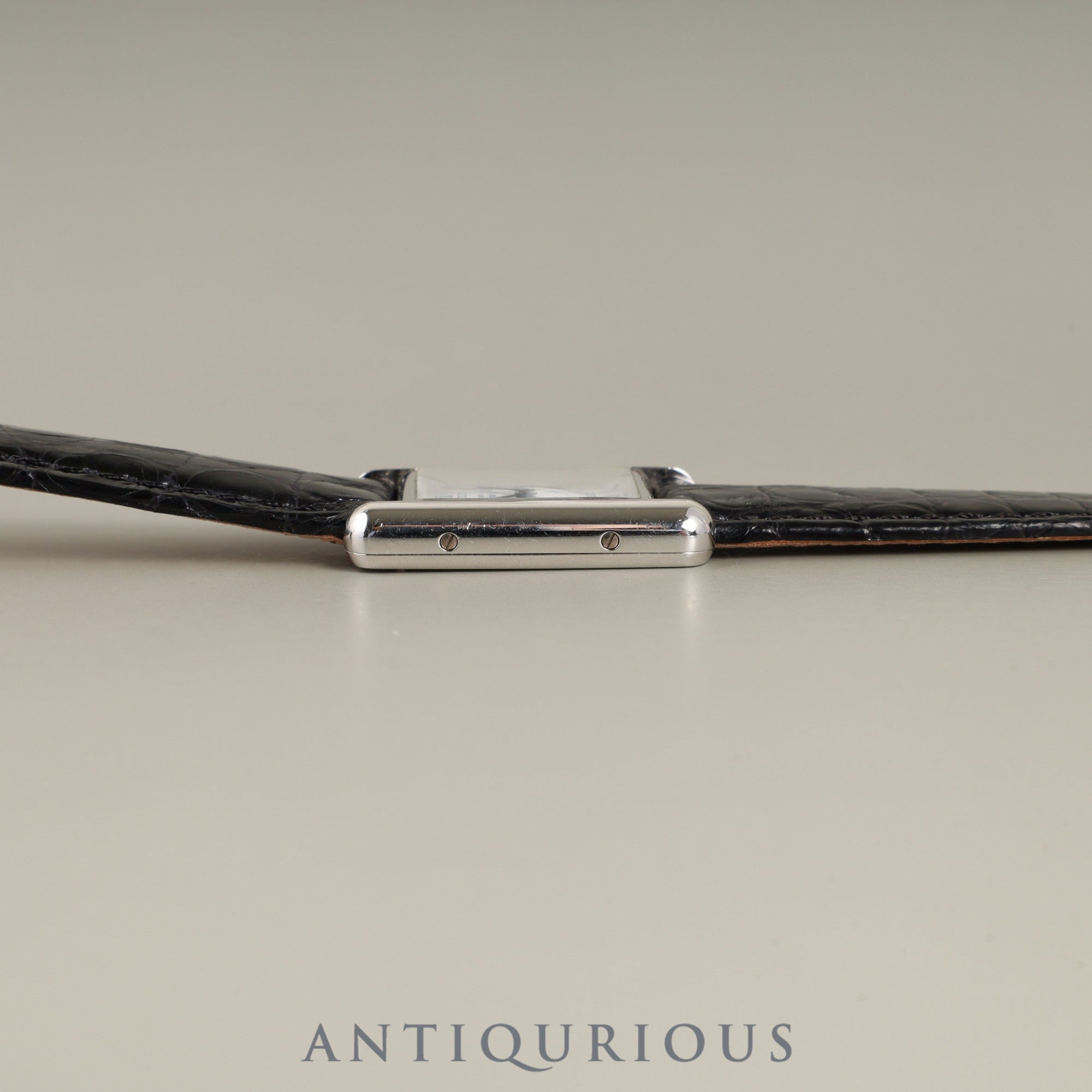 カルティエ マストタンク SM W1001565 / 1614 クォーツ Cal.057 SV925 革 純正Dバックル(SS) ホワイトローマン文字盤 オーバーホール済み