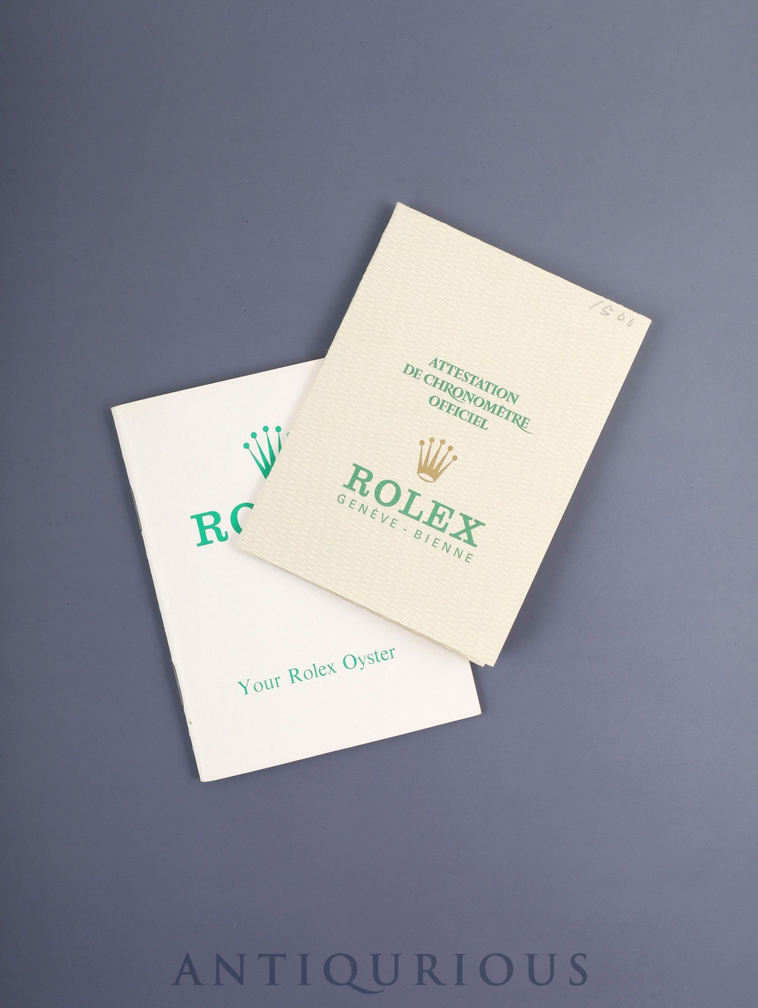 Rolex Oyster Perpetual Date 1500 Automatic Caliber 1570 Stainless Steel Silver Dial No. 25 (1968) Chronometer Certificate Booklet Overhauled