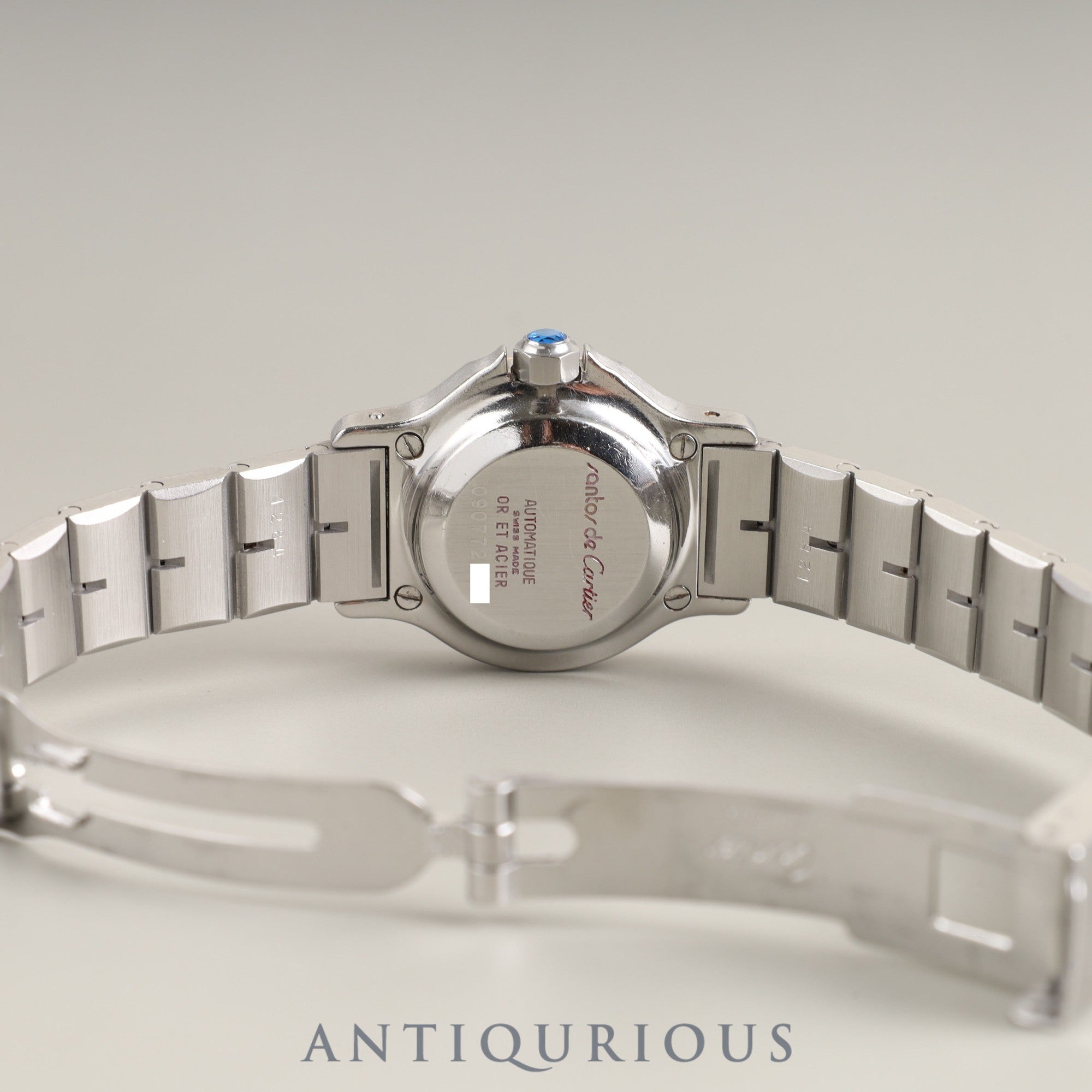 Cartier Santos Octagon SM 2039488 / 0907 Automatic SS/YG SS/YG Grey ghost dial Overhauled Bracelet cleaned by Cartier