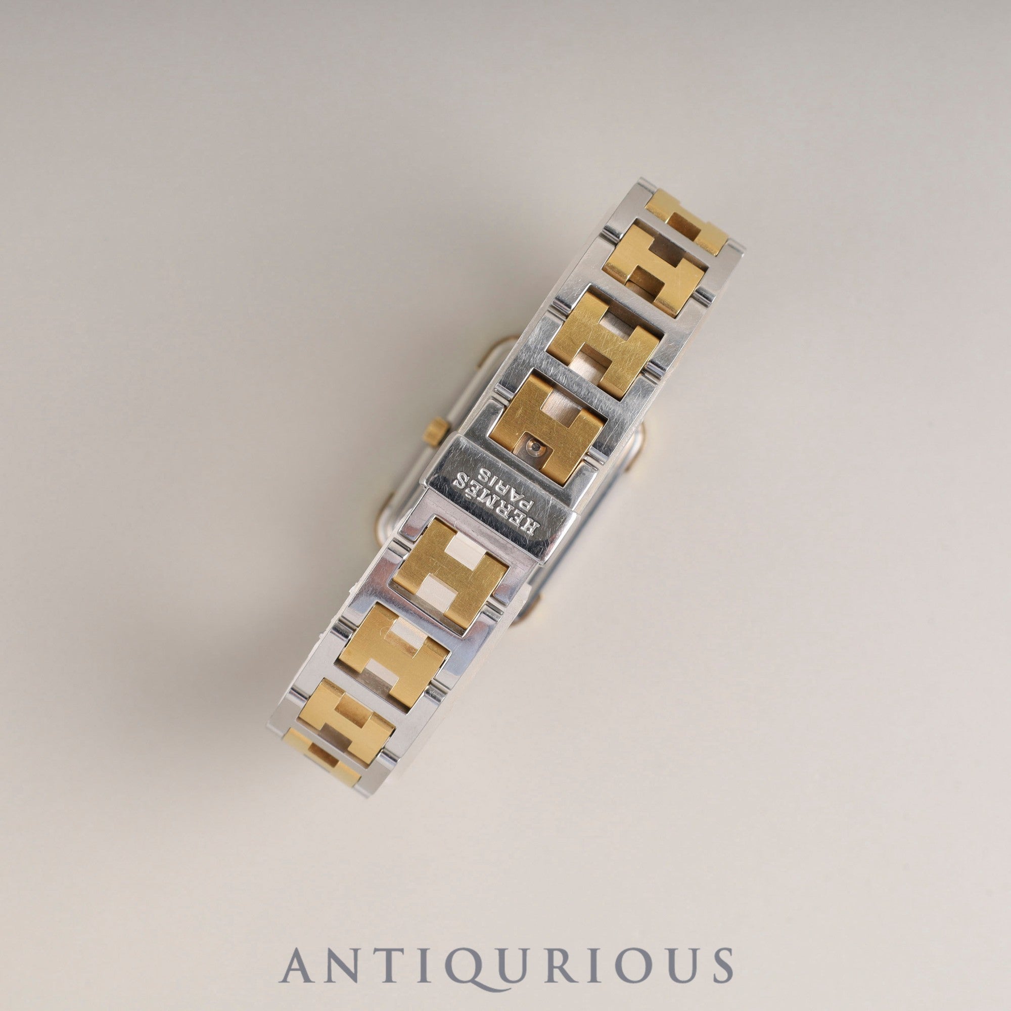 エルメス クロアジュール CR1.240 クォーツ Cal.976.001 SS/GP SS/GP ゴールド文字盤 オーバーホール済み