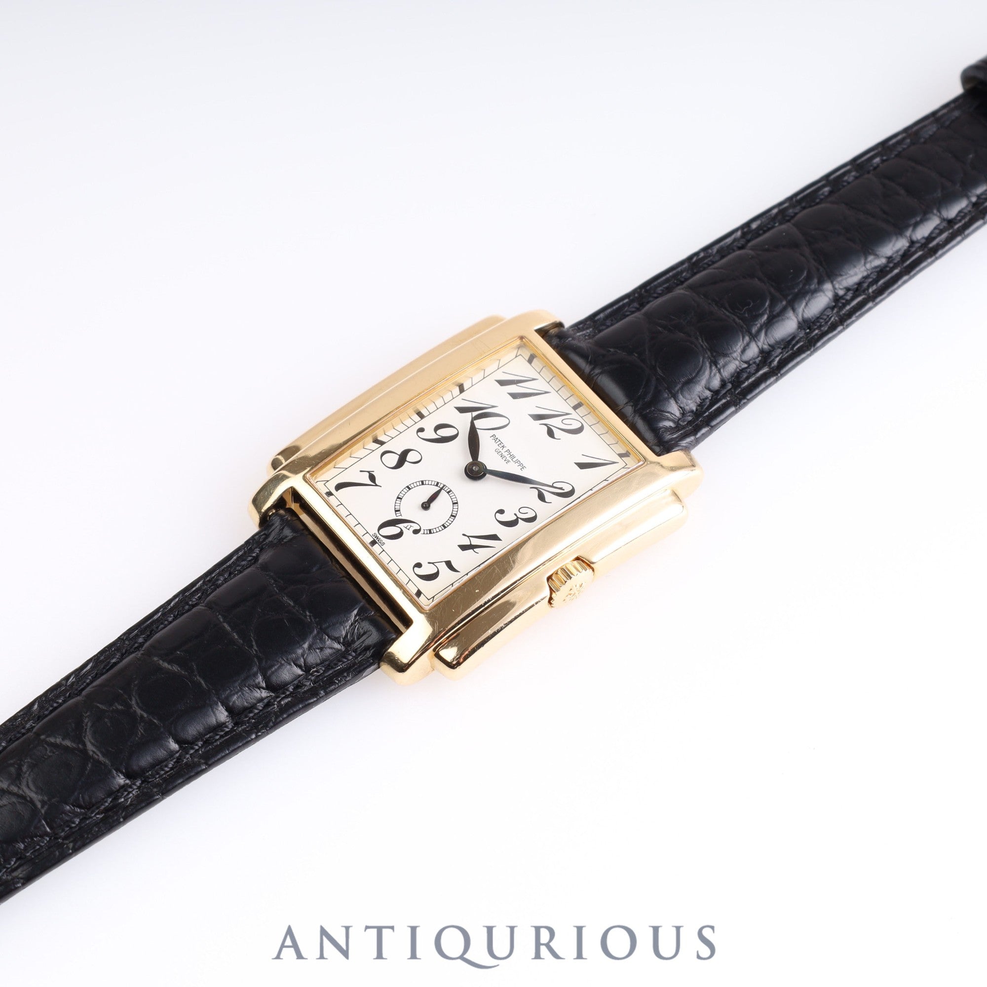 Patek Philippe Gondolo 5024J Manual winding Cal.215 YG Leather White Arabic dial Box Warranty (1995) Booklet