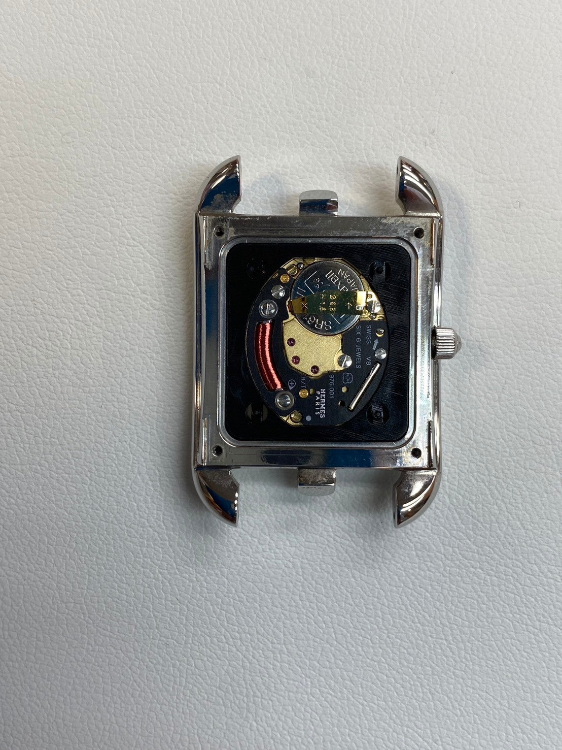 エルメス ケープコッド CC1.210 クォーツ Cal.976.001 SS 純正革ベルト 純正尾錠(SS)グレーアラビア文字盤 保証書(2011年) 箱 オーバーホール済み