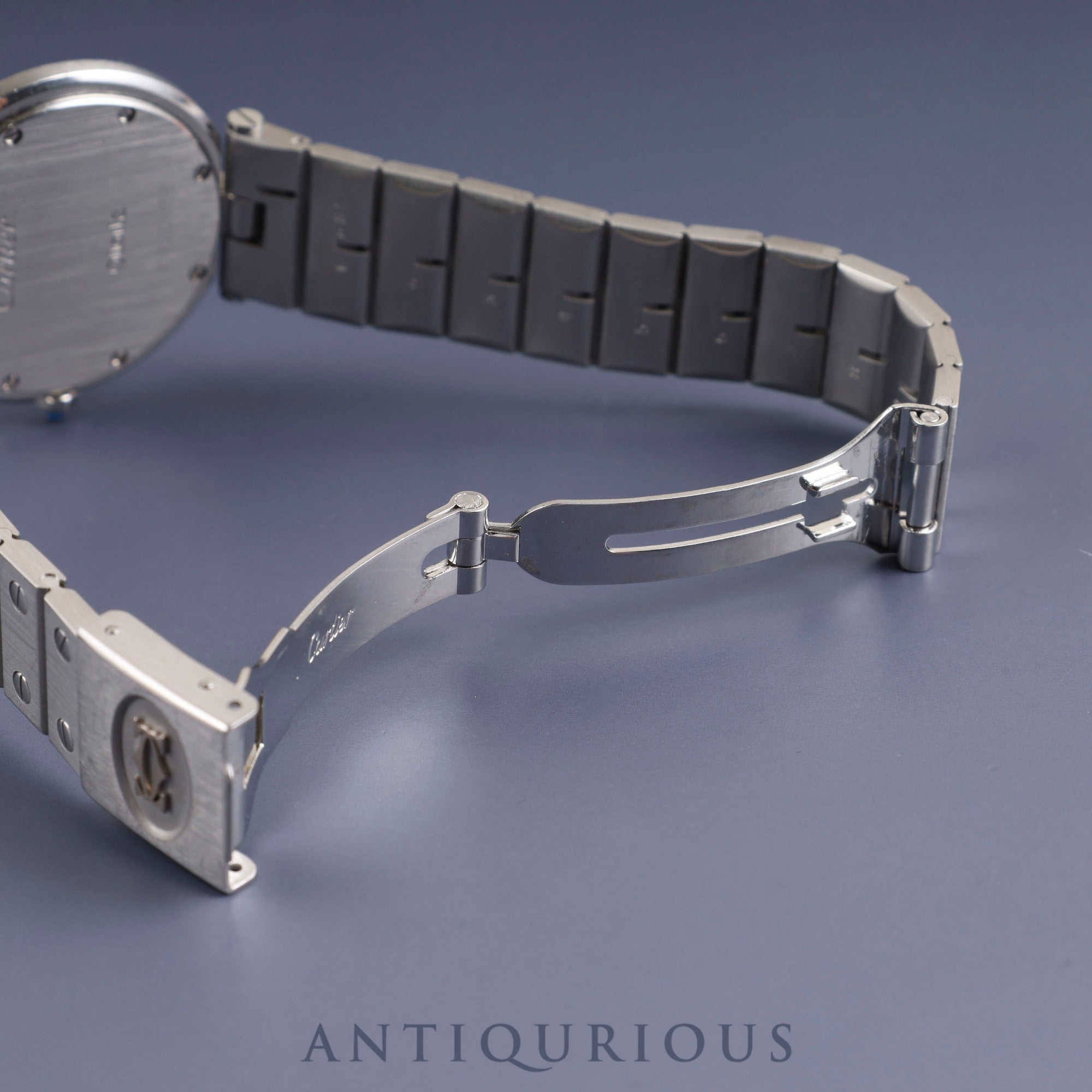 カルティエ サントス ヴァンドーム LM 83038188/8192 クォーツ SS SS ホワイトローマン文字盤 カルティエブティックにてコンプリートサービス(フルメンテナンス)済み