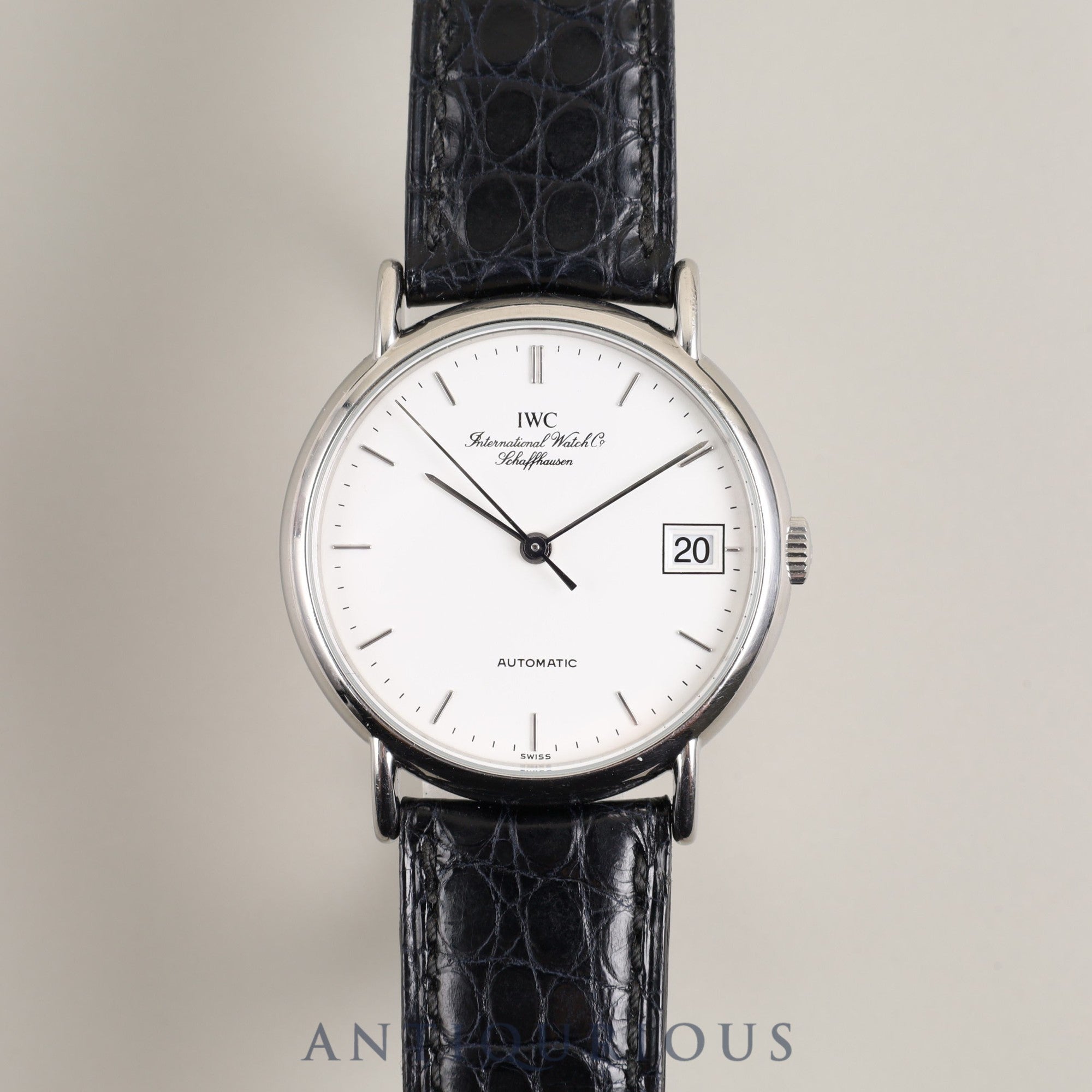 IWC ポートフィノ IW351320 自動巻き Cal.30120 SS 純正ベルト 純正尾錠(SS)ホワイト文字盤 34mm 保証書(2004年)オーバーホール済み アイダブリュシー