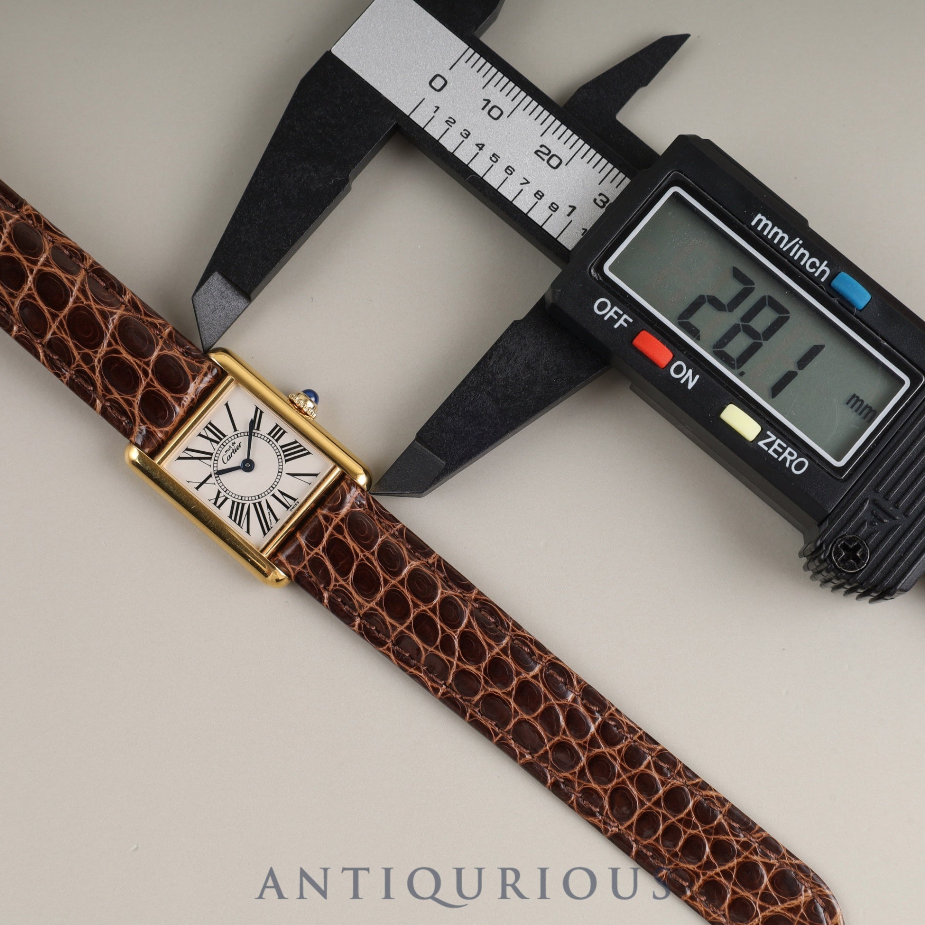 カルティエ マストタンク SM W1005554 / 1613 クォーツ SV925 革 純正Dバックル(GP)オパラン文字盤 箱 冊子 保証書(1996年)カルティエブティックにてコンプリートサービス(フルメンテナンス)済み