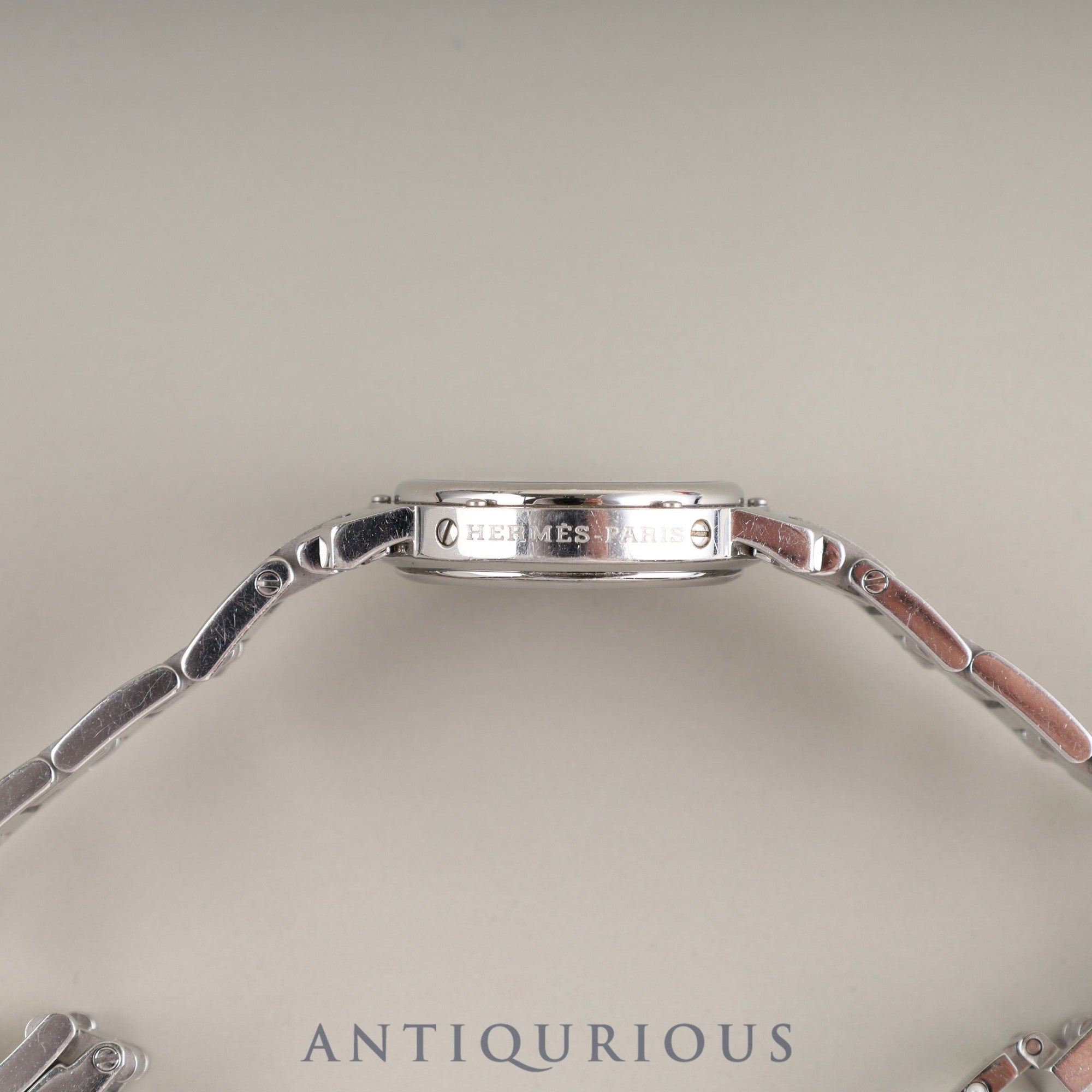 Hermes Clipper CL4.210 Quartz SS SS White Arabic Dial Overhauled