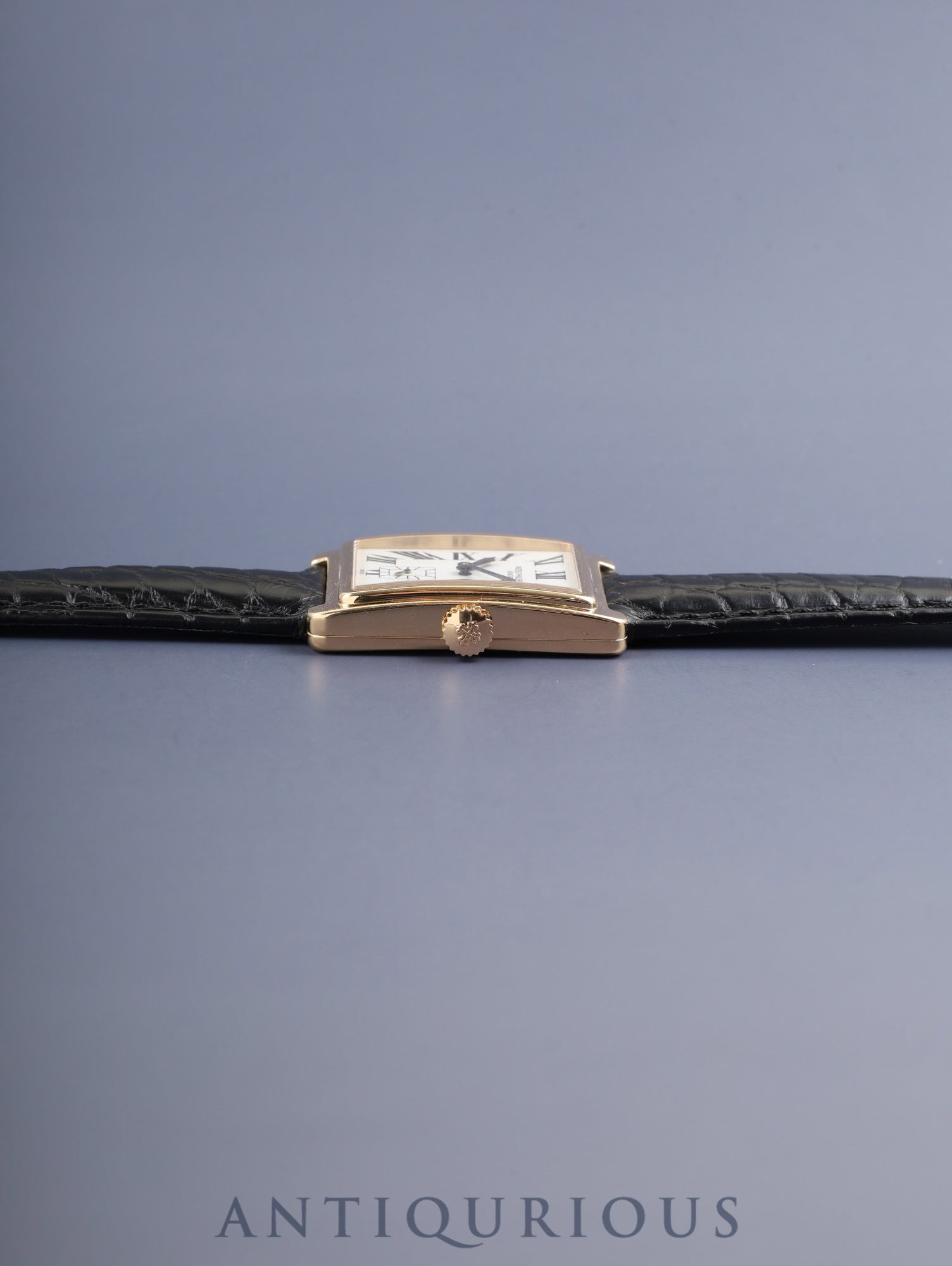 Patek Philippe Gondolo 5010 Manual Winding Caliber 215 750YG Leather Strap with Genuine Buckle (750YG) White Roman Dial Box Warranty Card (1994) Overhauled