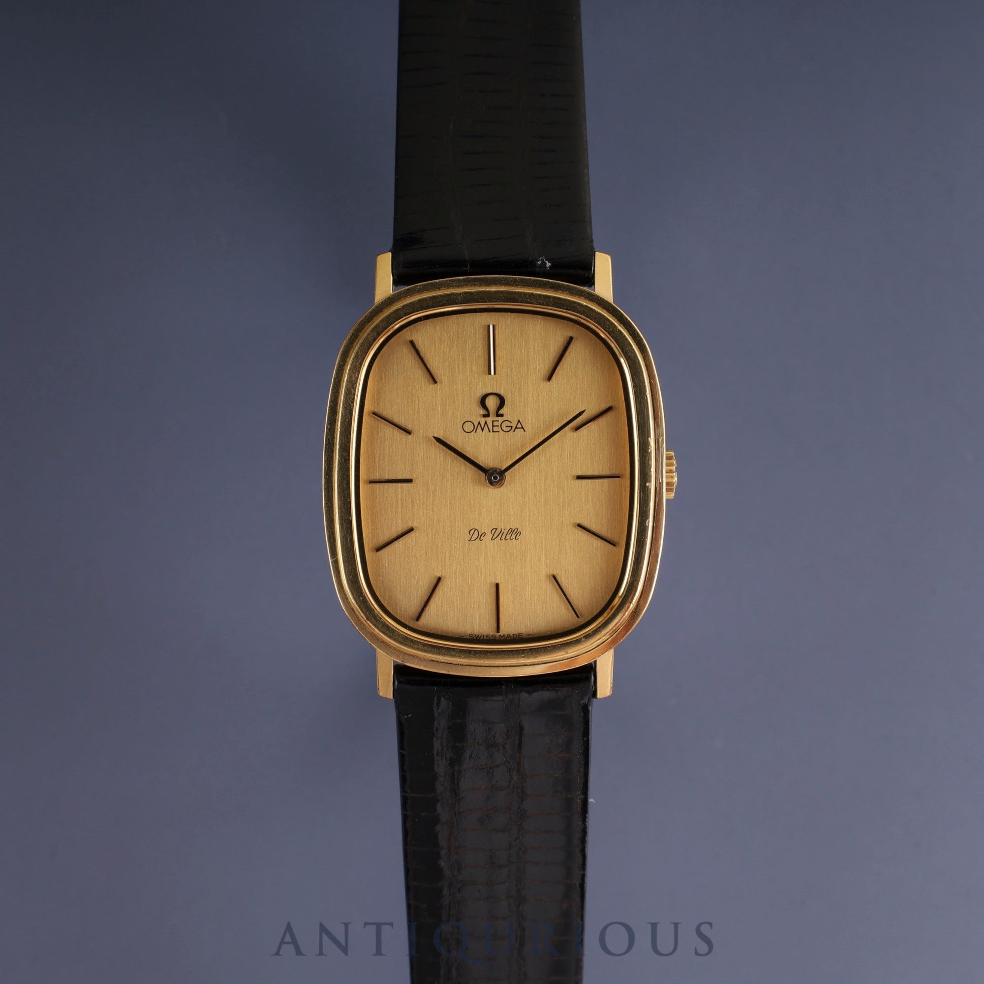Omega De Ville 511.0472 Manual winding Cal.625 GP Leather Aftermarket buckle (GP) Champagne dial 1970s Overhauled