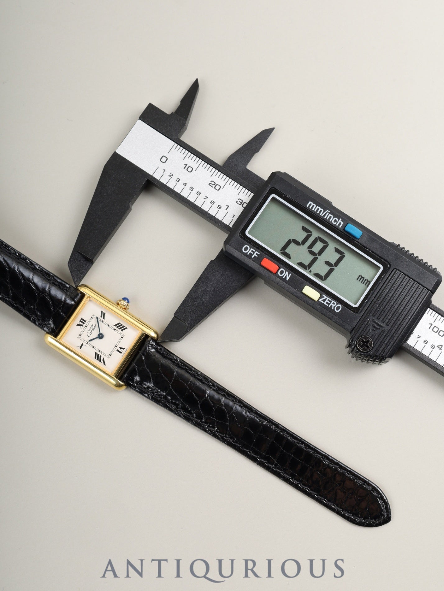 カルティエ マストタンク MM W1013654 / 2415 クォーツ Cal.057 SV925 革 純正Dバックル(GP) ホワイト飛びローマン文字盤(SWISS MADE表記) 新品仕上げ済み オーバーホール済み