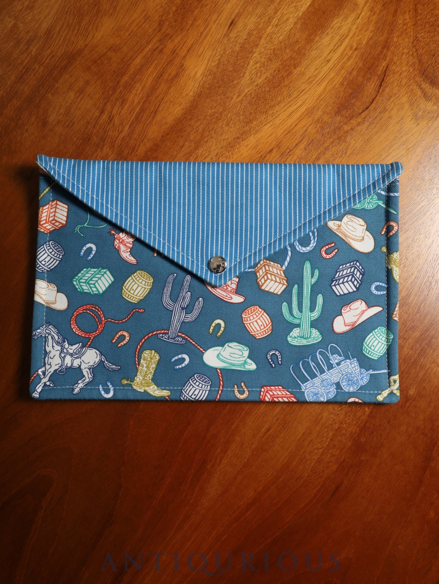 エルメス フラットポーチ コットンキャンバス ウエスタンカンパニー GM コットン100%