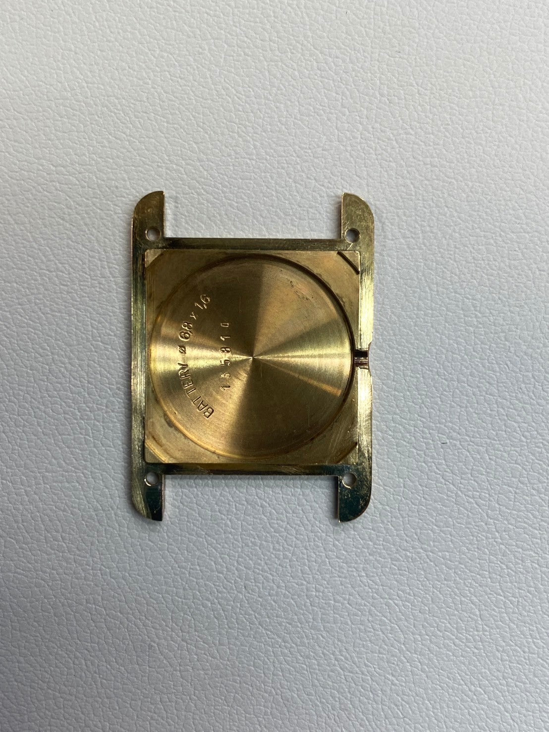 Cartier Must Tank SM 5057001 Quartz Cal.057 SV925 Leather Genuine Buckle (GP) Straight Roman Dial Overhauled