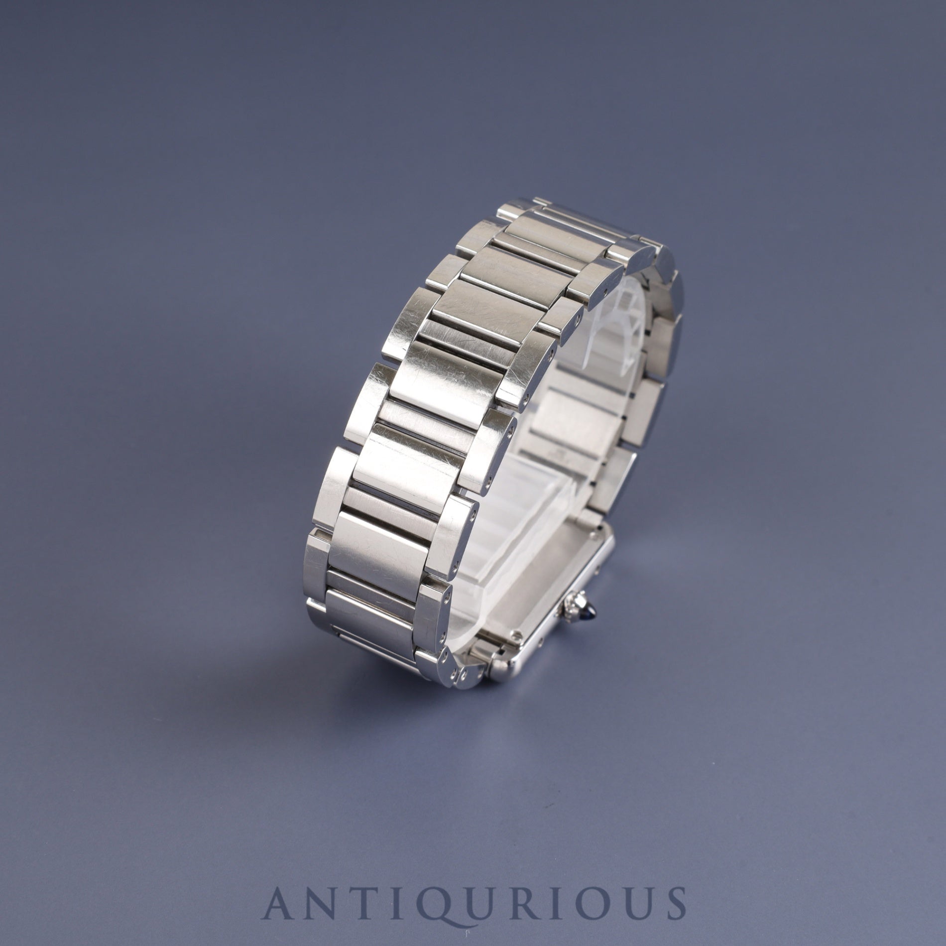 Cartier Tank Must LM WSTA0052 / 4323 Quartz SS SS White Roman Dial Overhauled