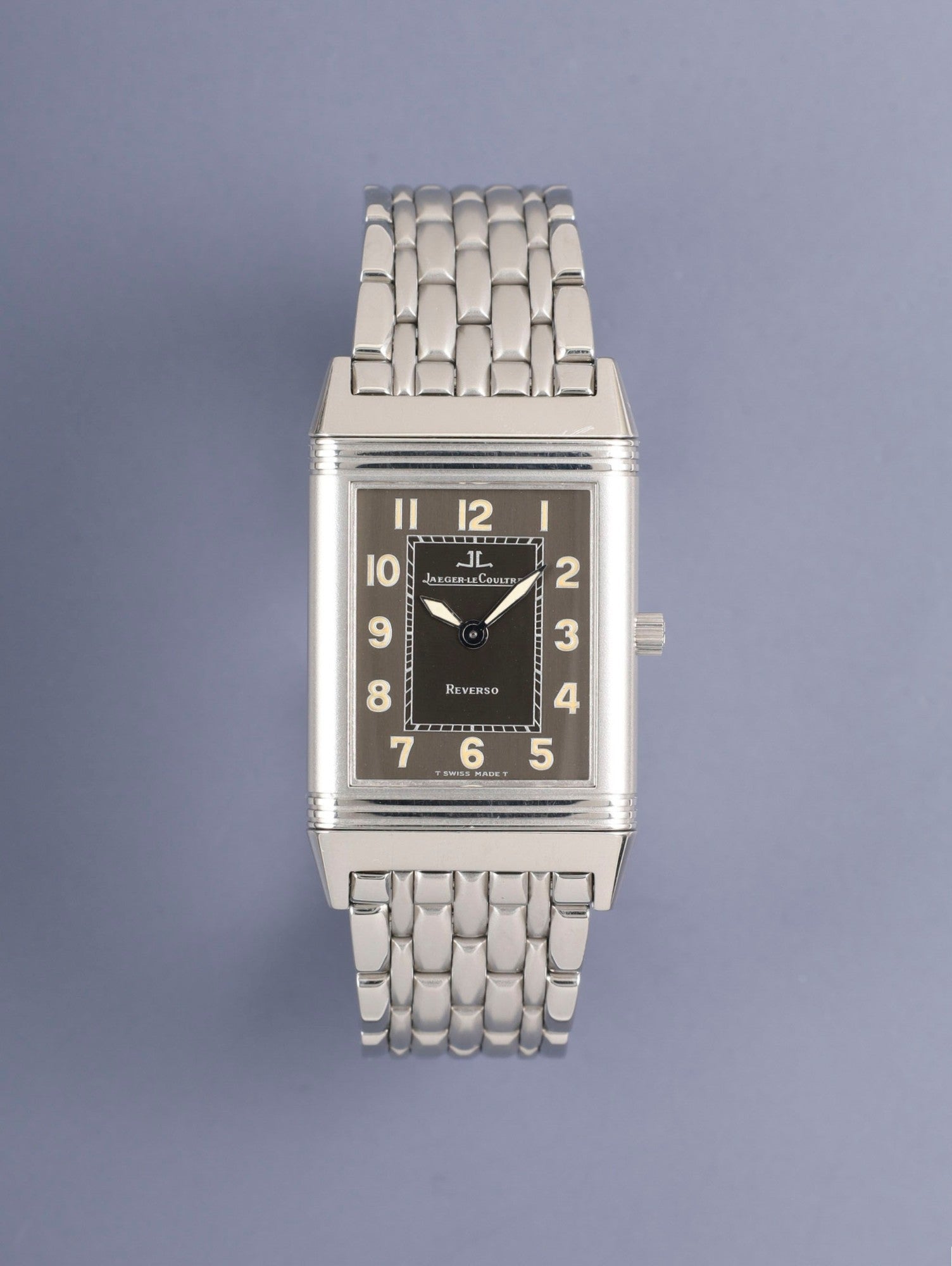 ジャガー・ルクルト レベルソ クラシック シャドウ 251.8.86 手巻き Cal.846-1 SS SS グレーアラビア文字盤(T SWISS MADE T表記) 23×38mm 1990年代前半〜後半 オーバーホール済み