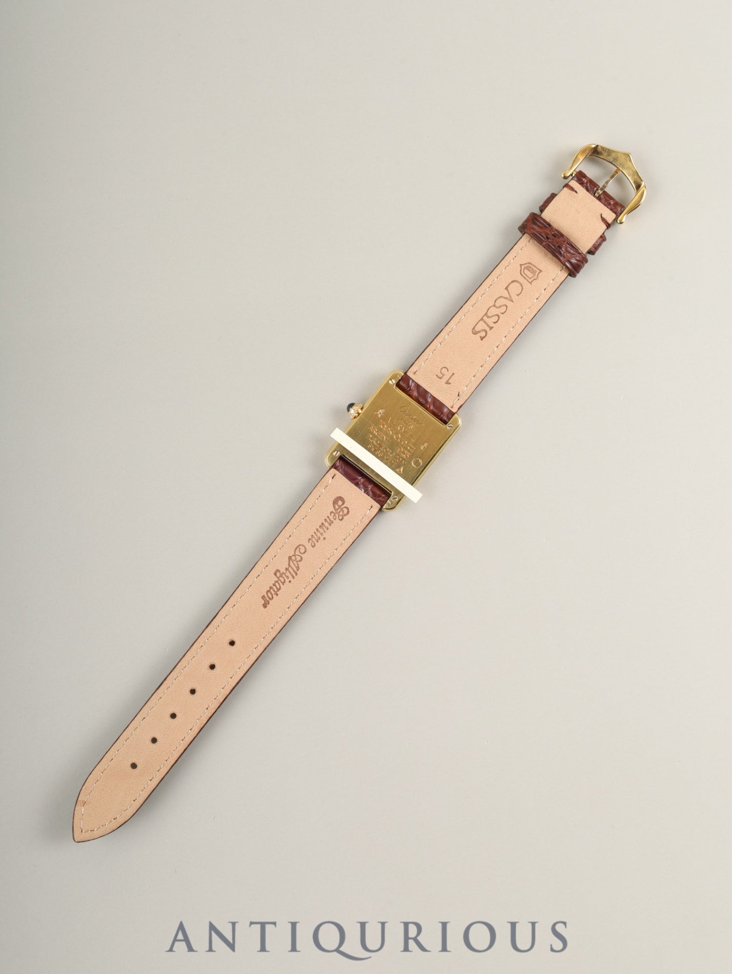 カルティエ マストタンク SM W1003053 / 5057001 クォーツ Cal.057 SV925 革 純正ピンバックル(GP)ストレートローマン文字盤(SWISS表記)オーバーホール済み