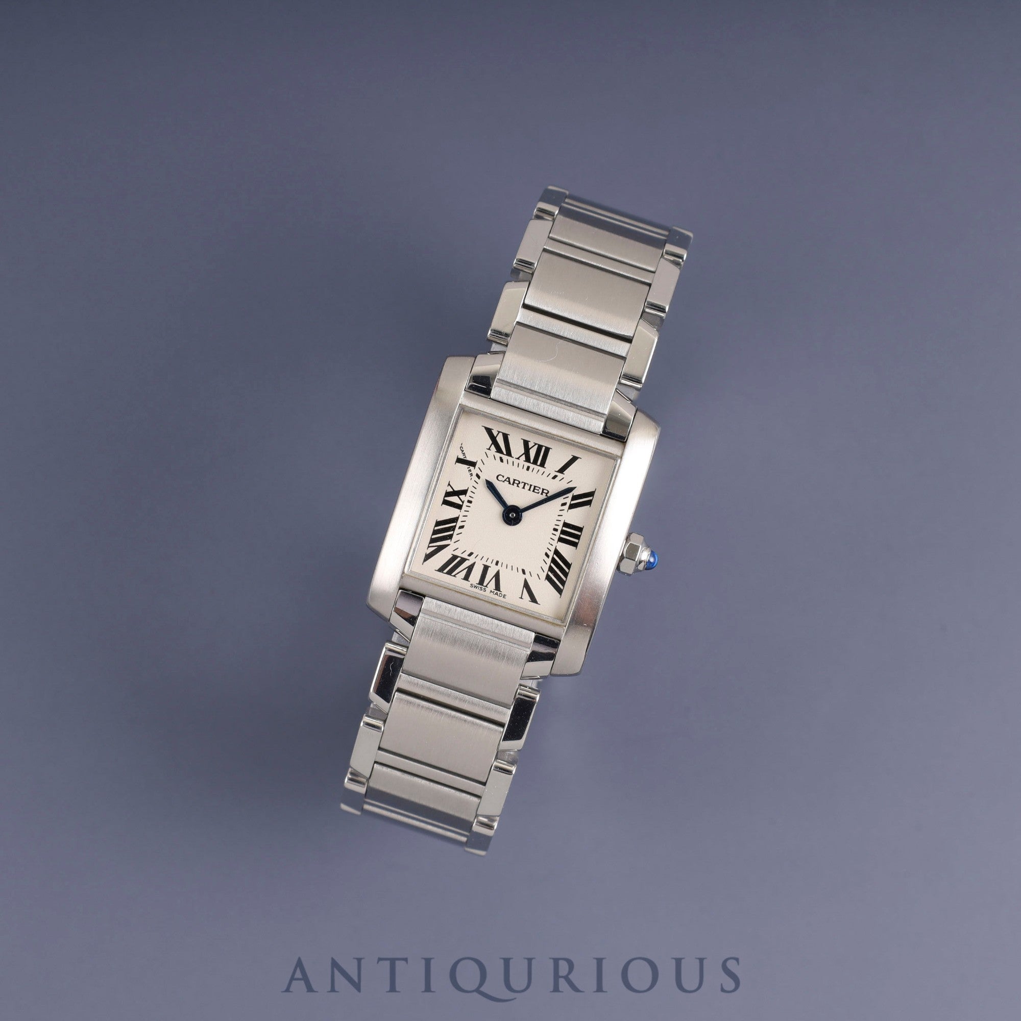 Cartier Tank Francaise SM W51008Q3 Quartz Cal.057 SS SS White Roman Dial Box Booklet Warranty (2006) Overhauled