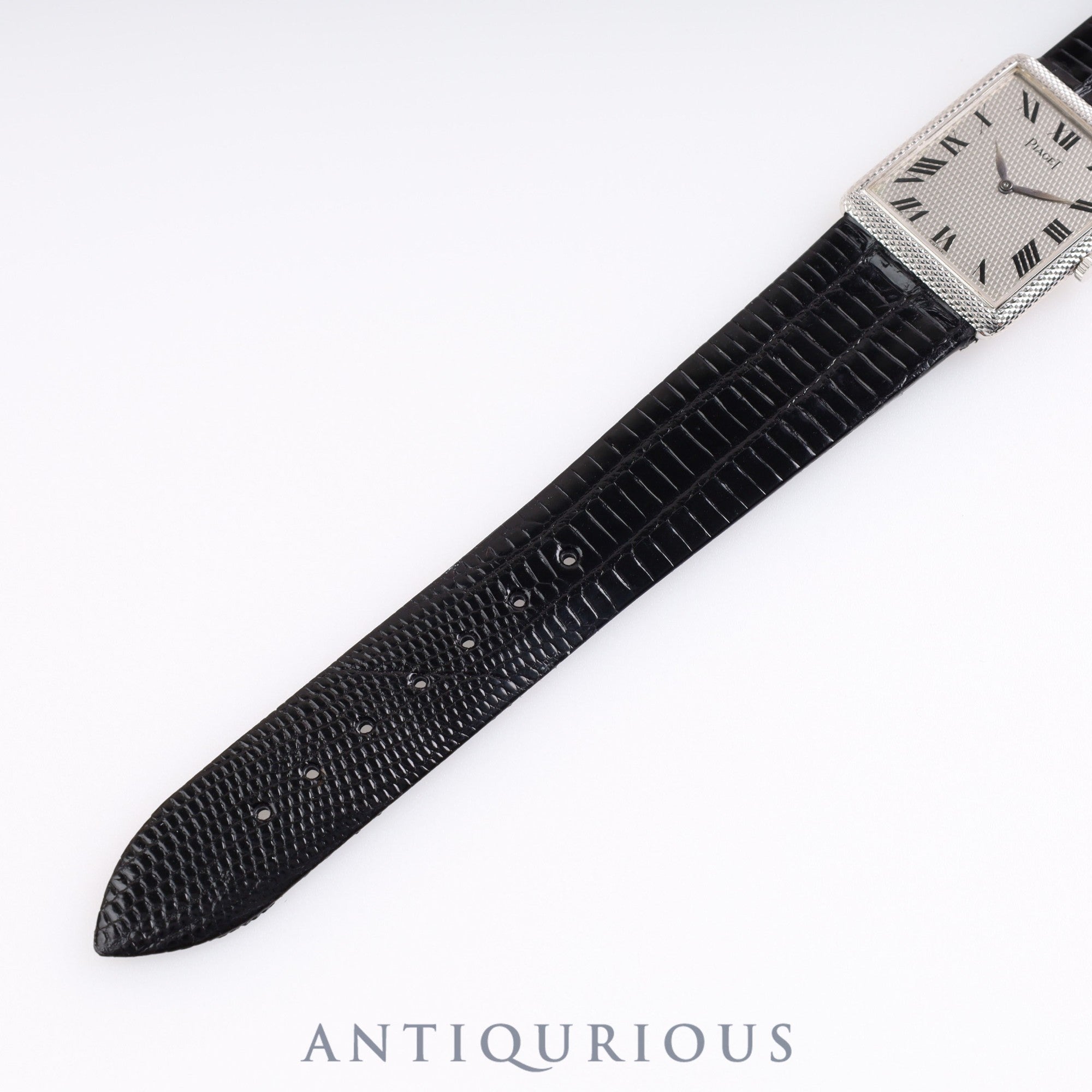 ピアジェ レクタンギュラーケース 9152 手巻き Cal.9P2 WG 革 グレー文字盤