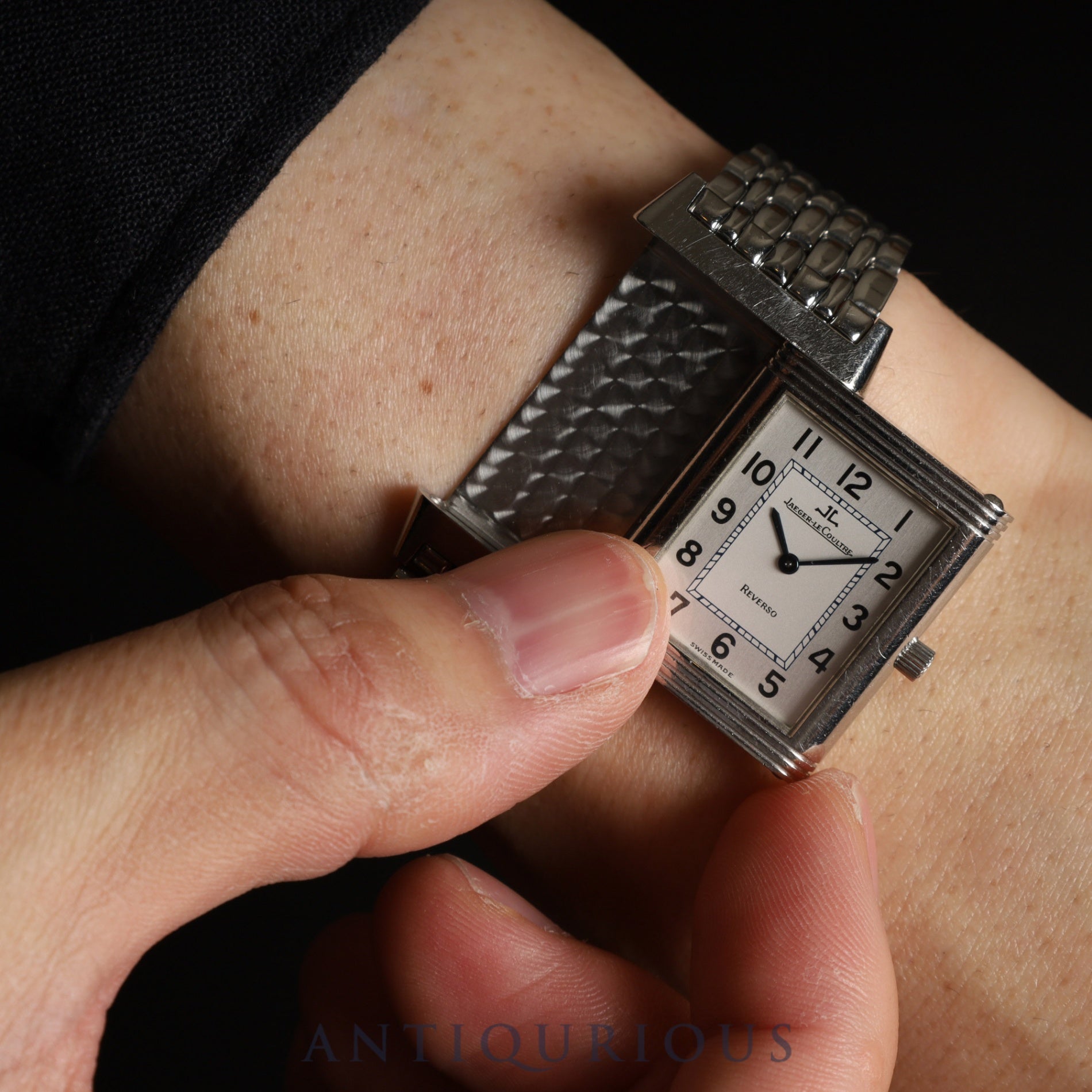 Jaeger-LeCoultre Reverso Classic Q2508120 / 250.8.86 Manual winding Cal.846/1 SS SS Silver dial Box Case Booklet Warranty (1997) Overhauled