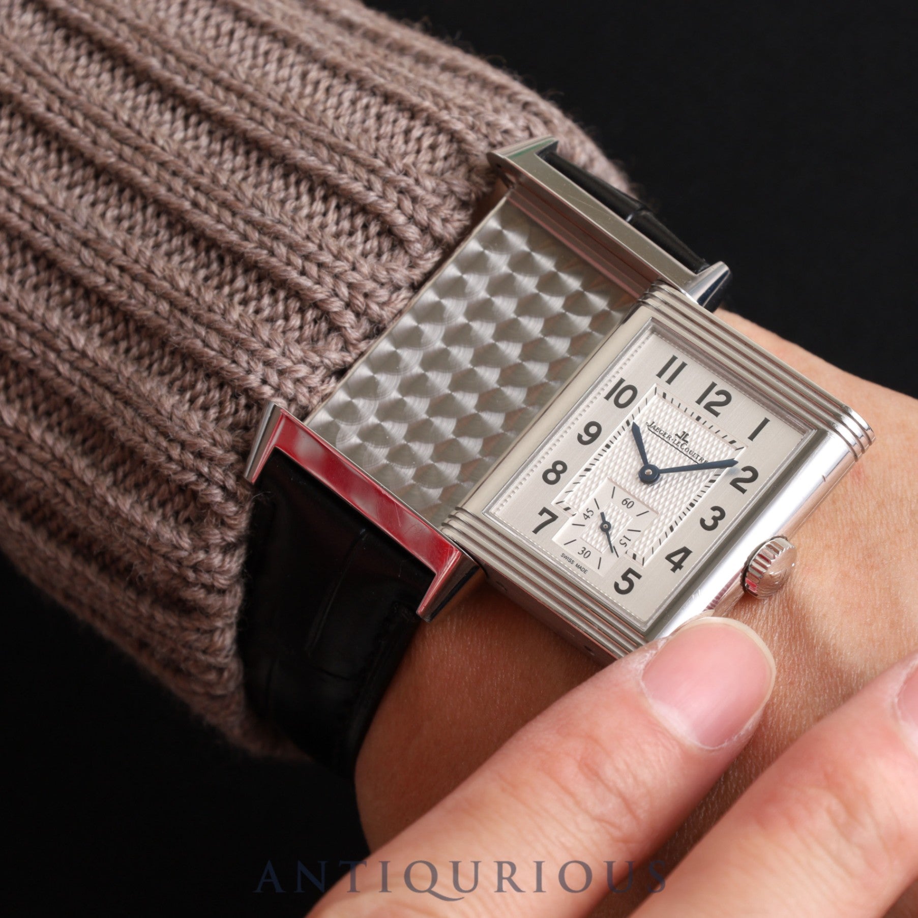 ジャガー・ルクルト レベルソ クラシック ラージ スモールセコンド 214.8.62 手巻き Cal.822/2 SS 革 純正尾錠(SS) アラビア文字盤 オーバーホール済み