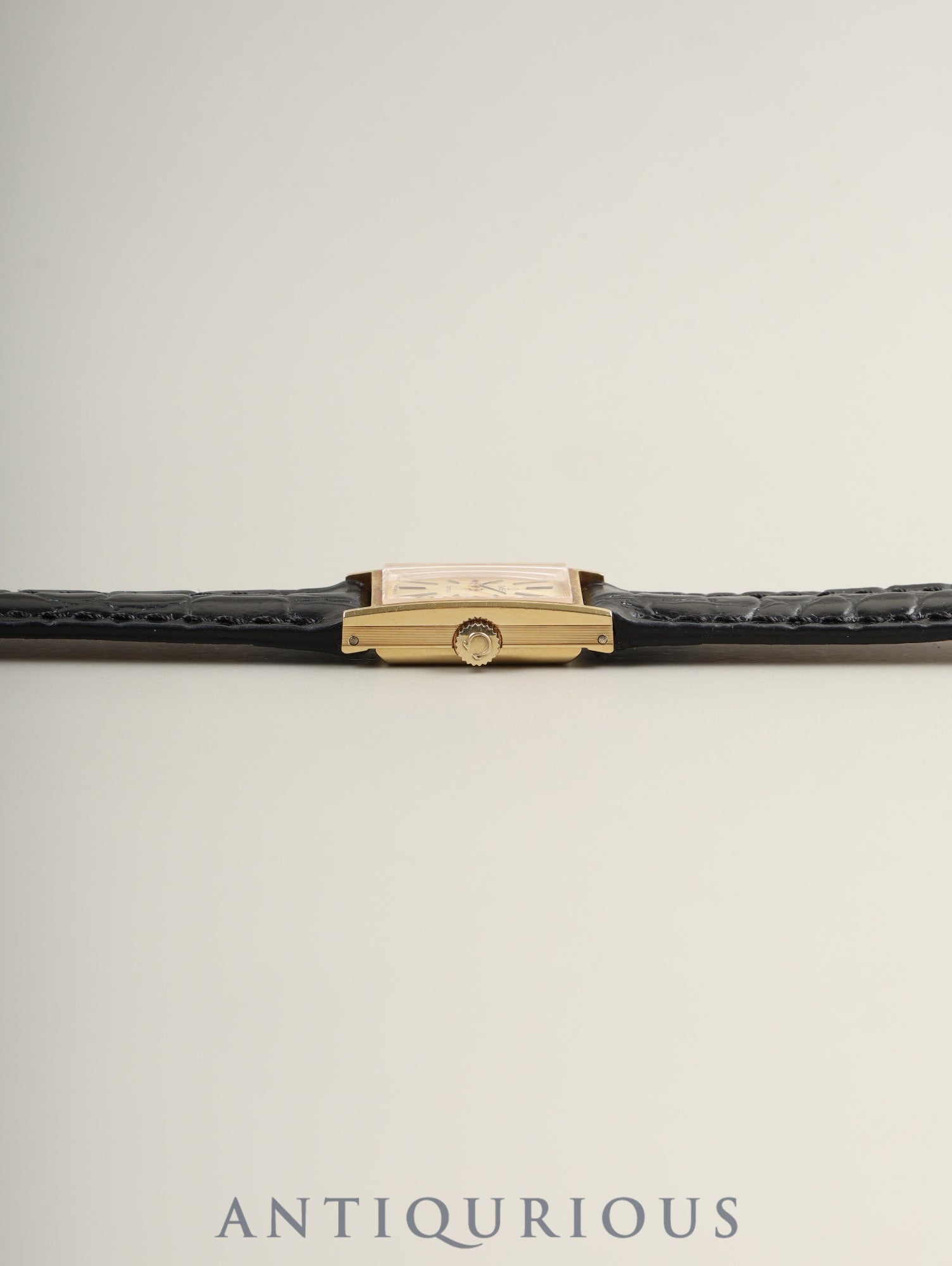 Omega De Ville 5110212 Manual Winding Caliber 485 750YG Leather Strap Genuine Buckle (GP) Champagne Dial Overhauled