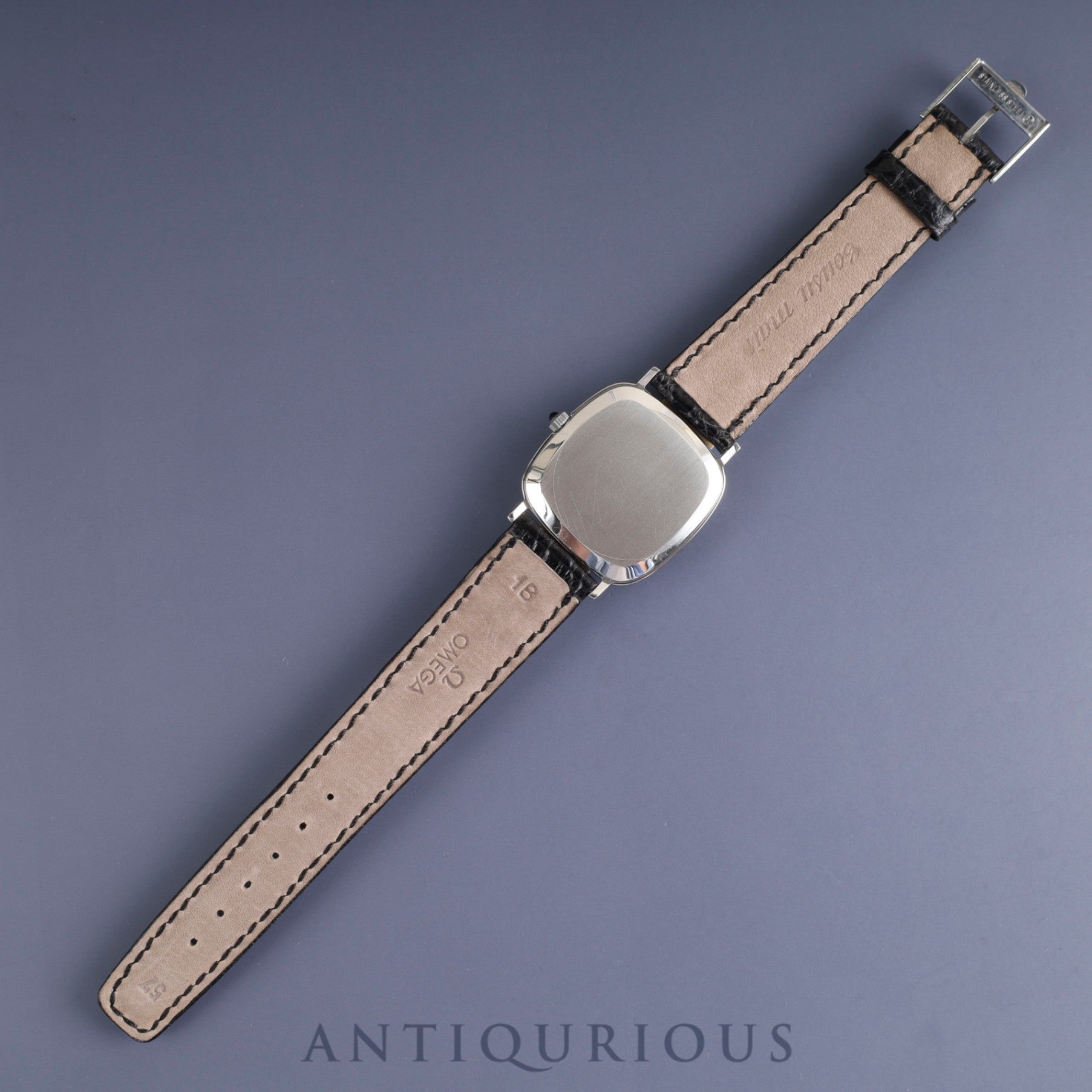 Omega De Ville 111.0118 Manual winding Cal.625 SS Genuine leather strap Genuine buckle (SS) Navy dial Overhauled