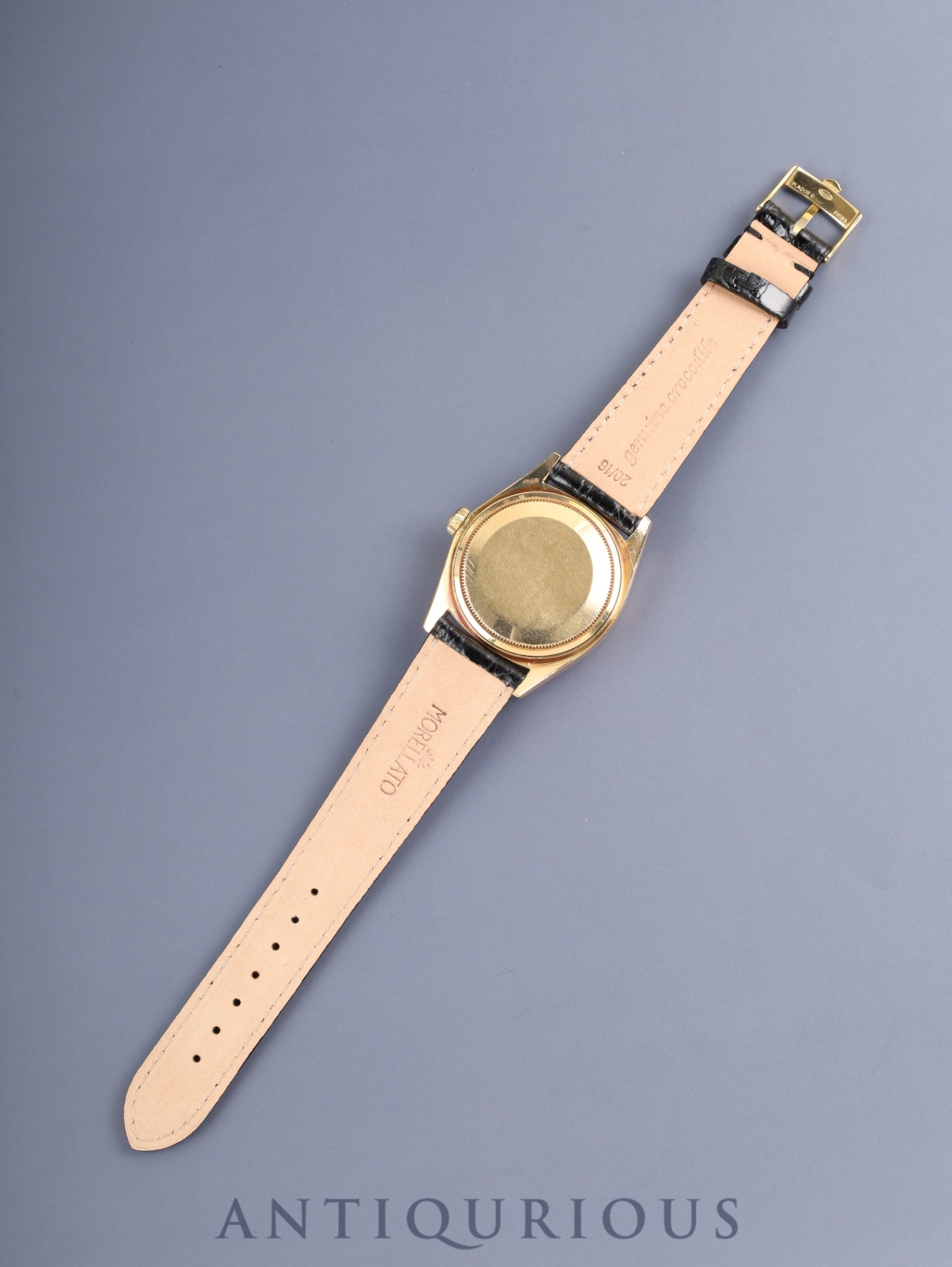 Rolex Day-Date 18038 Automatic Cal.3055 750YG Leather Original Pin Buckle (GP) Champagne Dial 62-series (1979) Overhauled