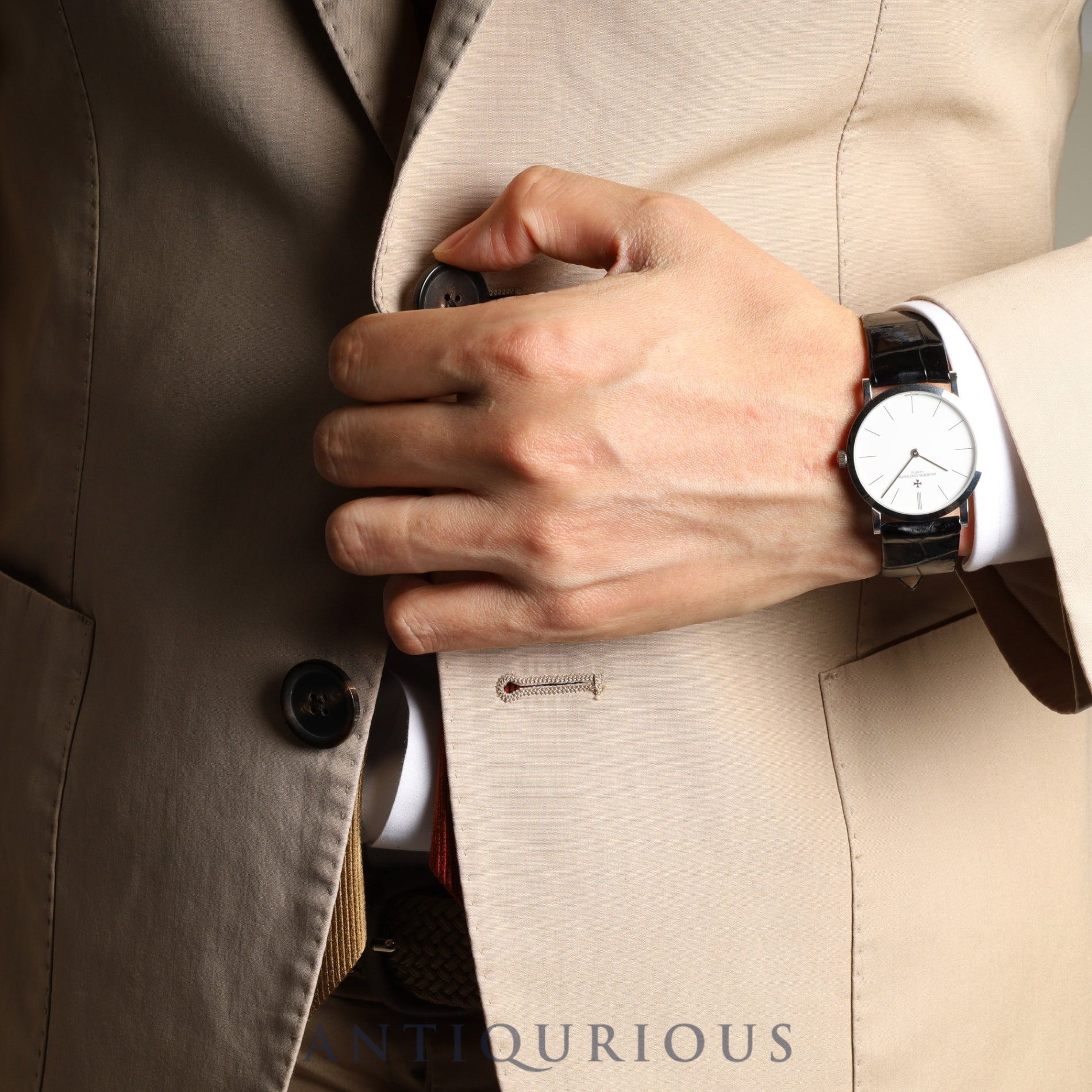 Vacheron Constantin Patrimony 33093/3 Manual winding Cal.1003/2 750 Genuine leather strap Genuine buckle (750) White dial Box Case Overhauled