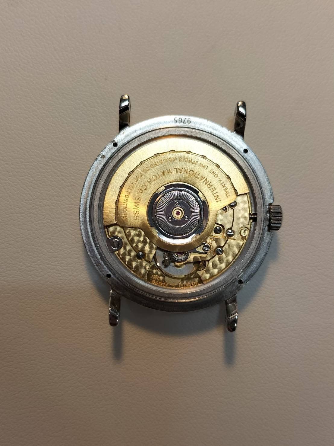 IWC Portofino IW351320 Automatic SS Leather Genuine Buckle (SS) White Dial Warranty (1995) Overhauled IWC