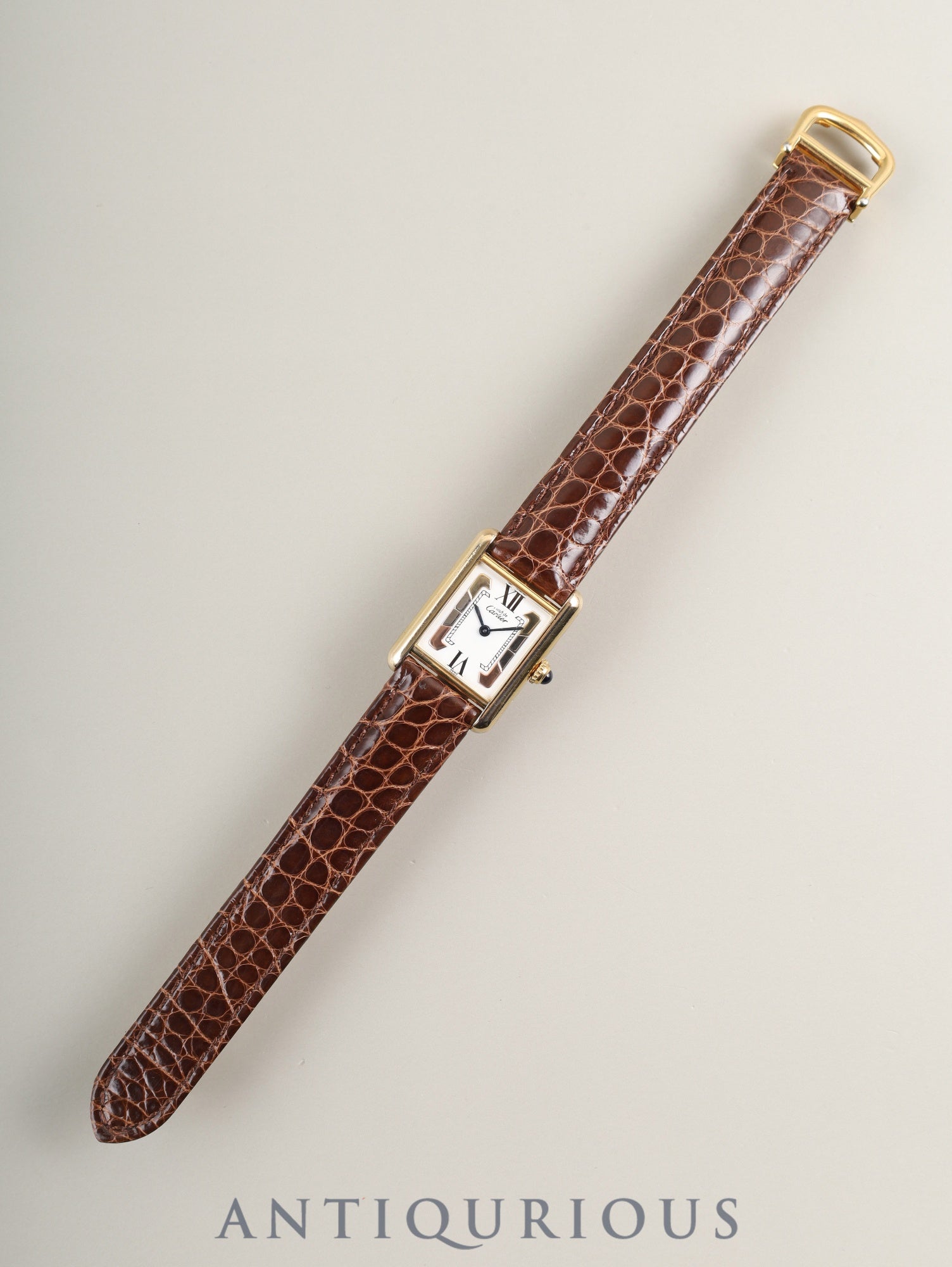 カルティエ マストタンク SM W1006354 / 1613 クォーツ Cal.057 SV925 革 純正Dバックル(GP) サイドトリニティ文字盤(SWISS表記 )1996年頃~1998年頃 オーバーホール済み