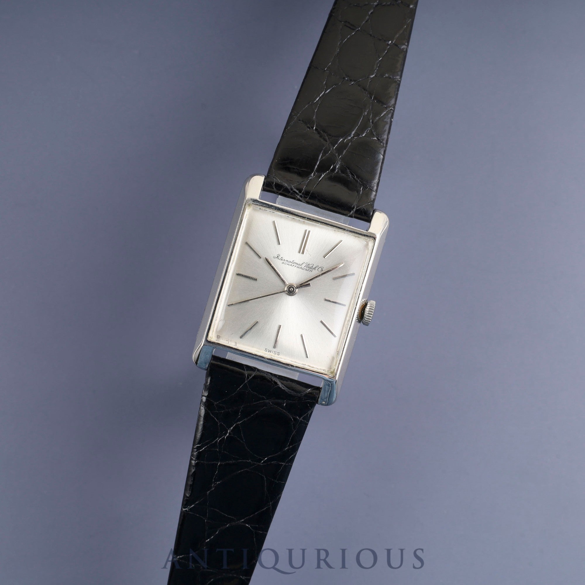 IWC オールドインター 手巻き Cal.C.401 Pm900 革 純正尾錠(SS) シルバー文字盤 オーバーホール済み アイダブリュシー