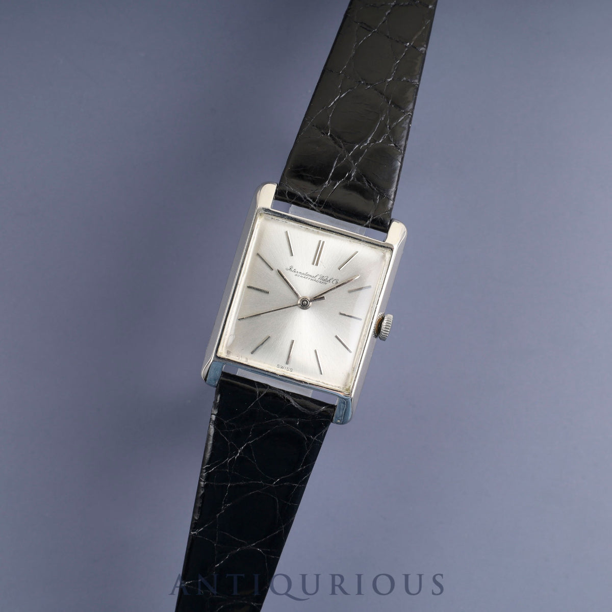 IWC オールドインター レクタンギュラー 手巻き Cal.C.401 Pm900 革 