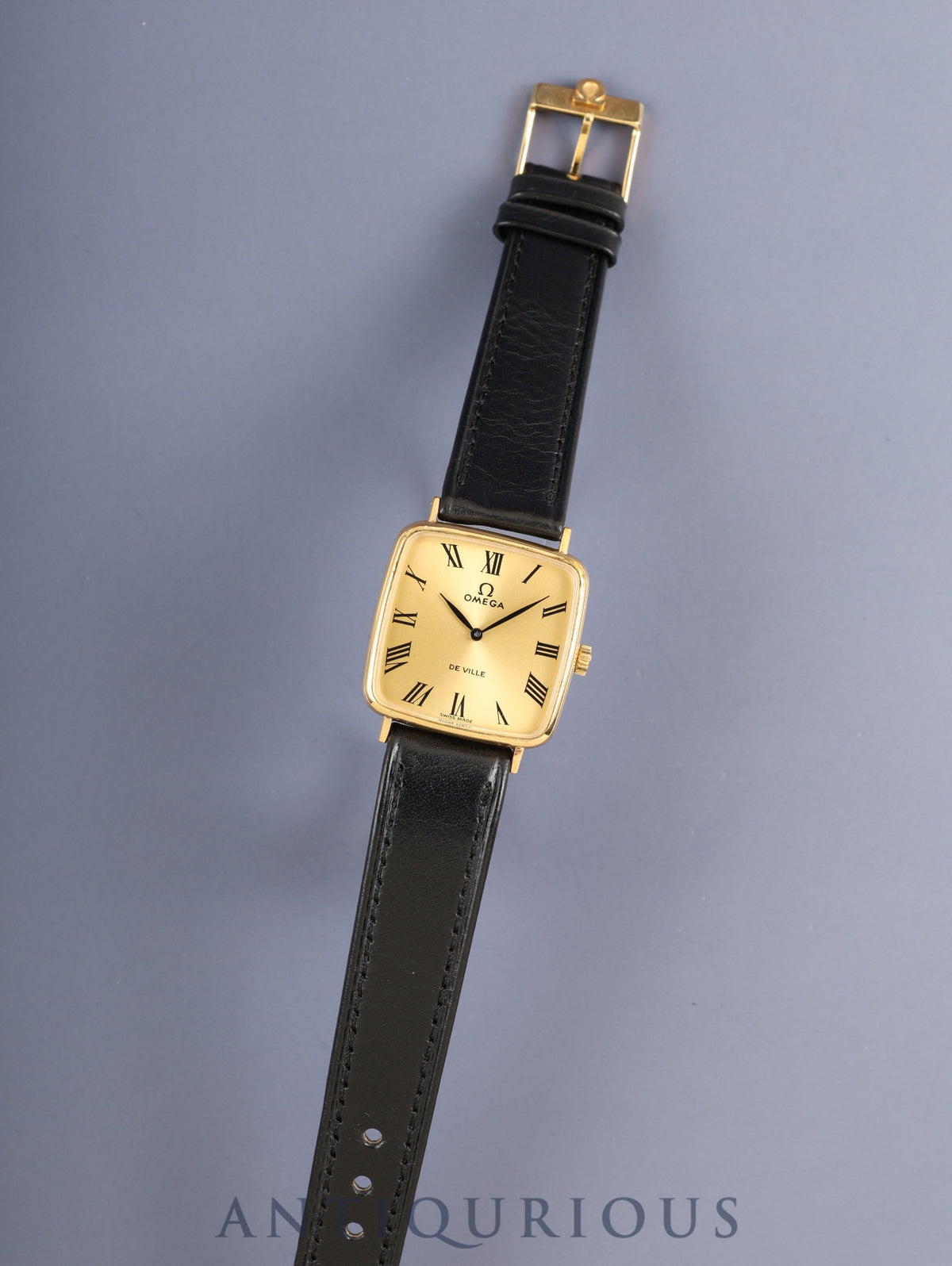 Omega De Ville 511.0415 Square Manual Winding Cal.625 GP Original Leather Strap Original Pin Buckle (GP) Champagne Dial Box Overhauled